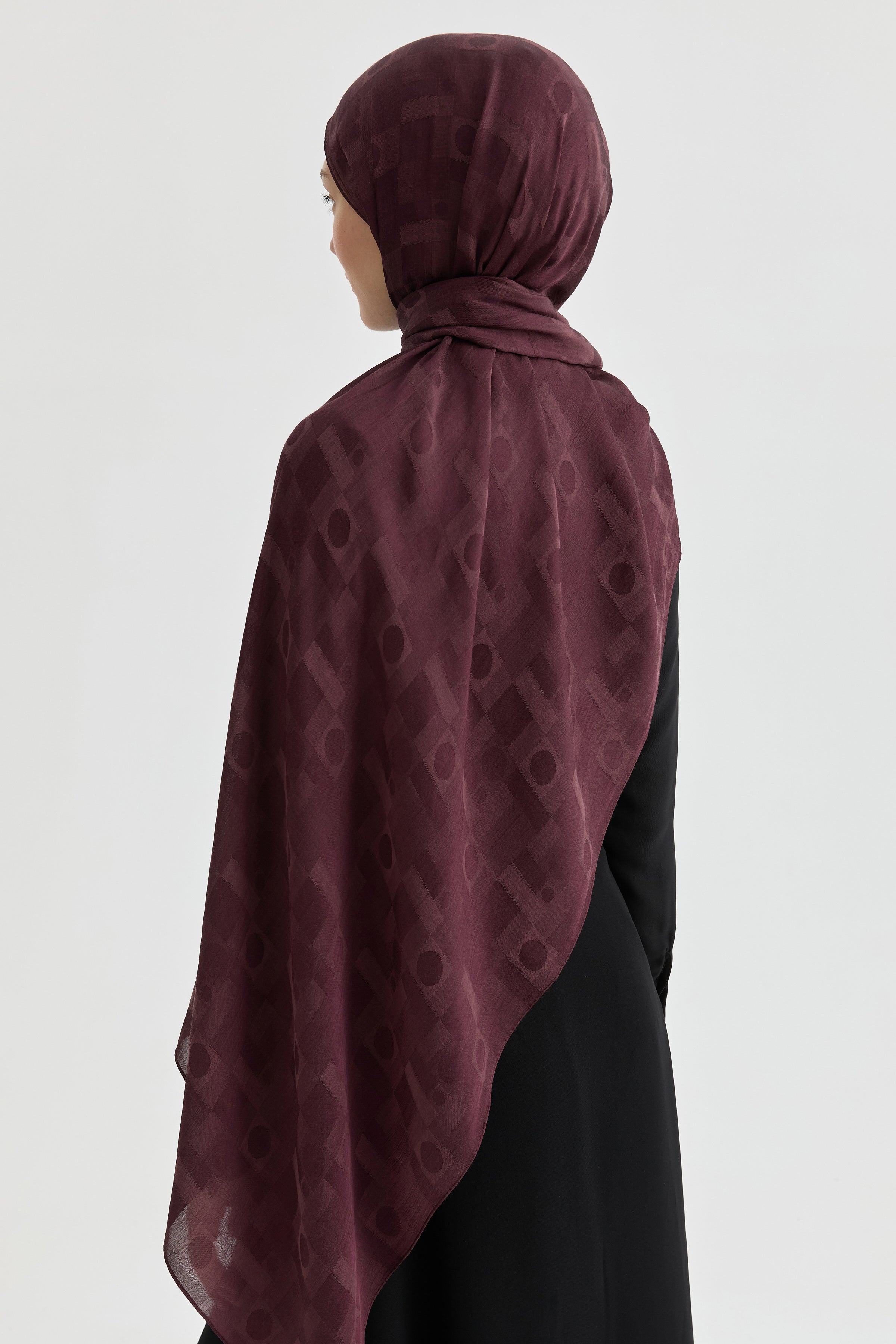 Miray Jakar Natural Şal - Mürdüm TUGBA