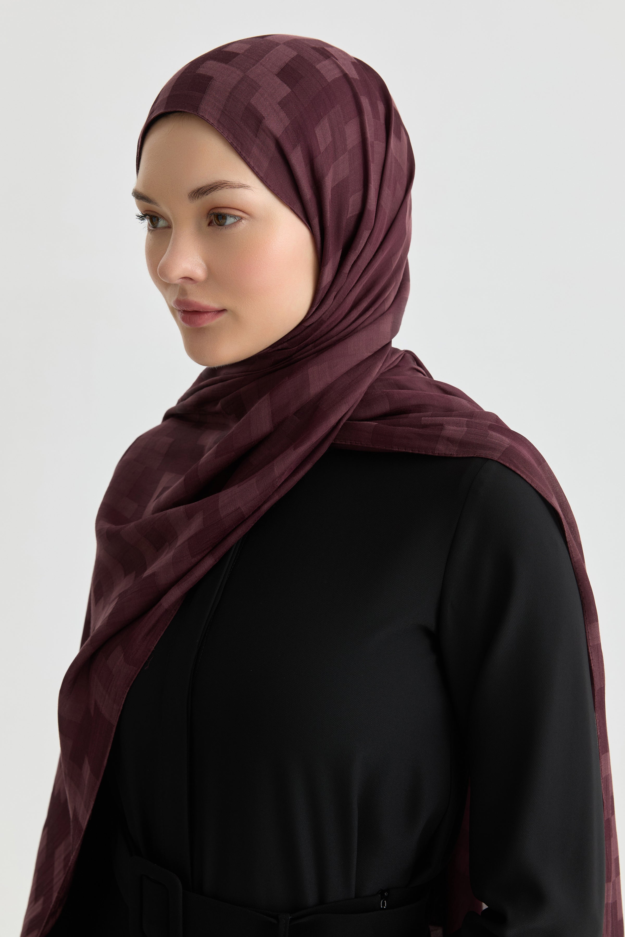 Serra Jakar Natural Şal - Mürdüm TUGBA