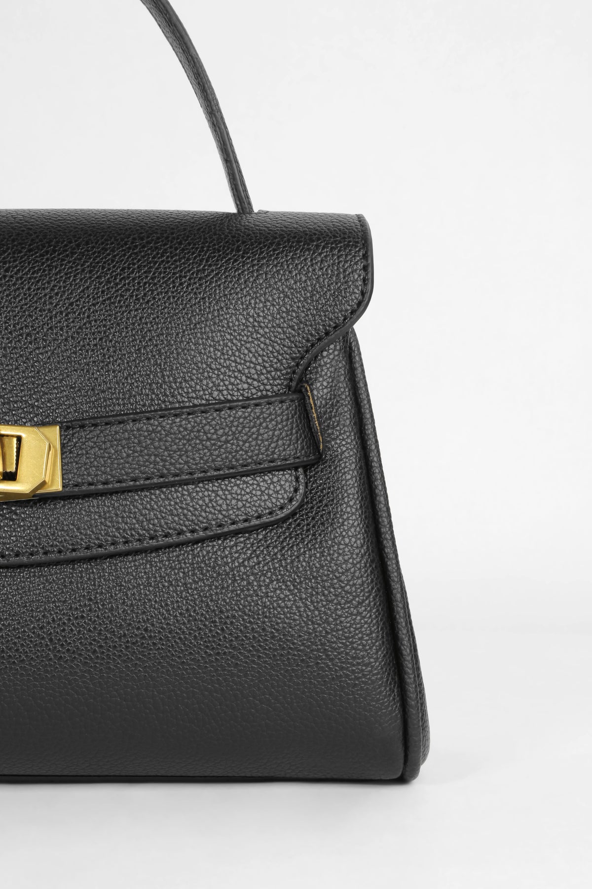 Charmed Flap Handbag - Black