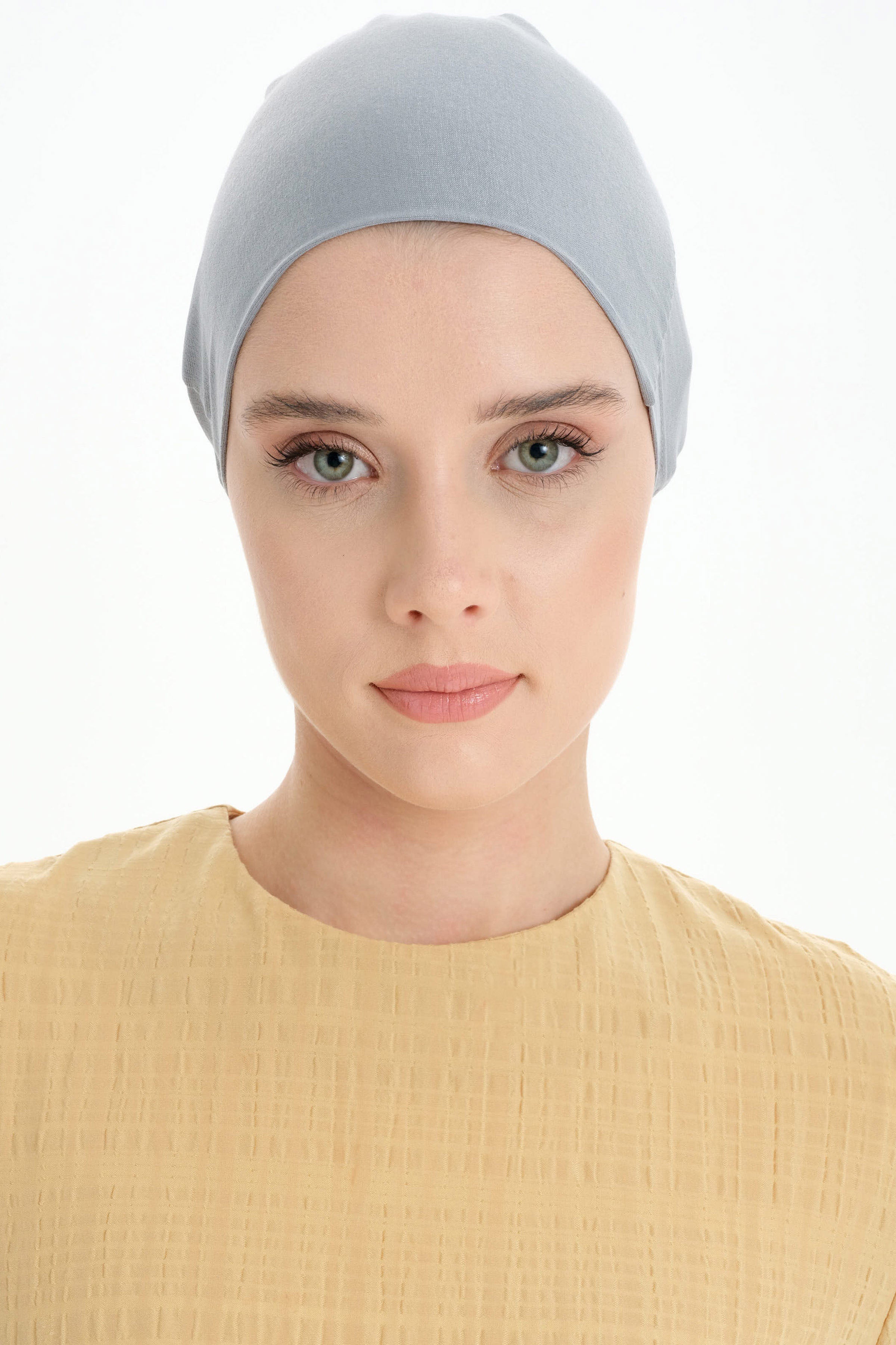 Düz Pamuk Bone - Gri TUGBA