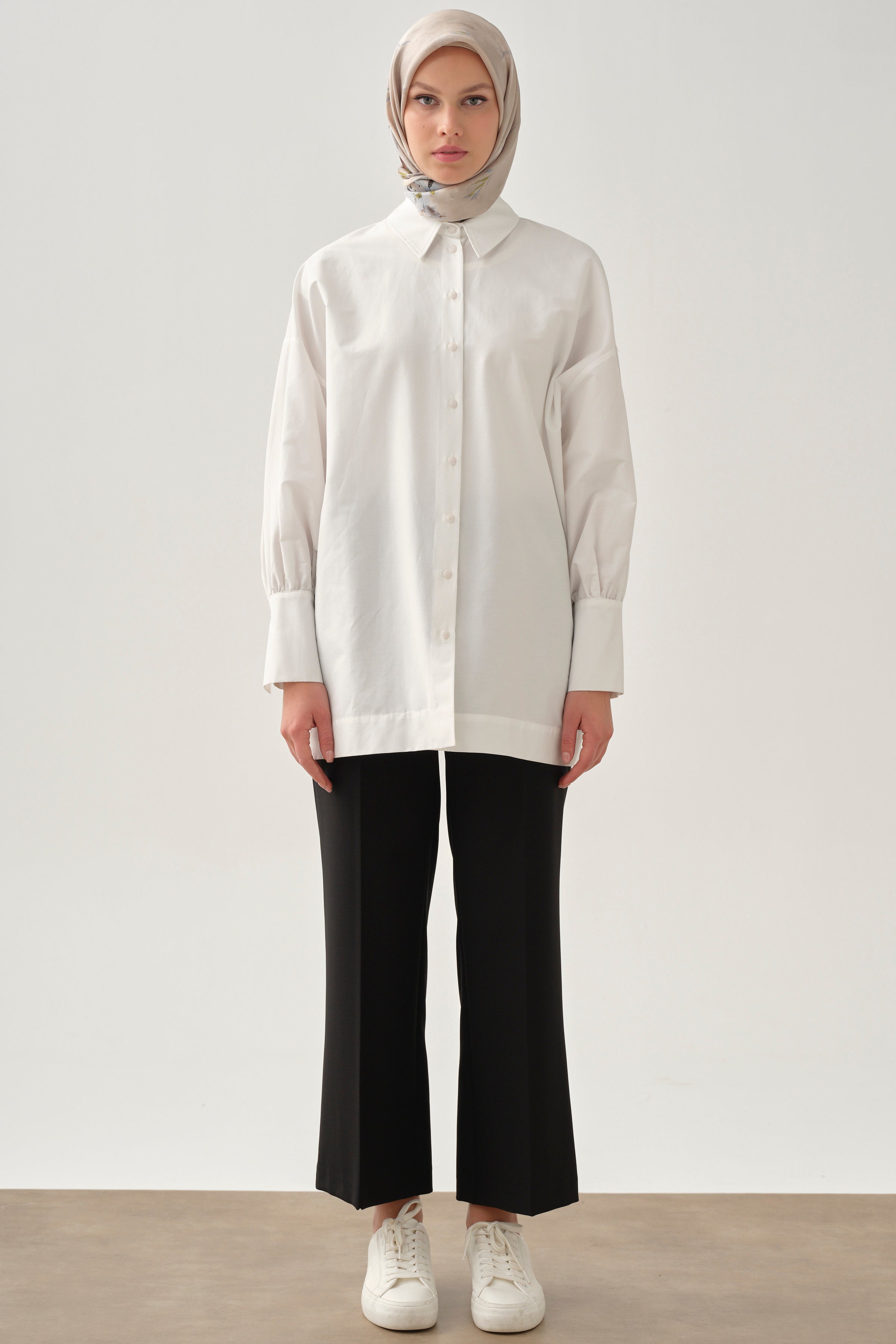 Beli Lastikli Culotte Pantolon - Siyah TUGBA