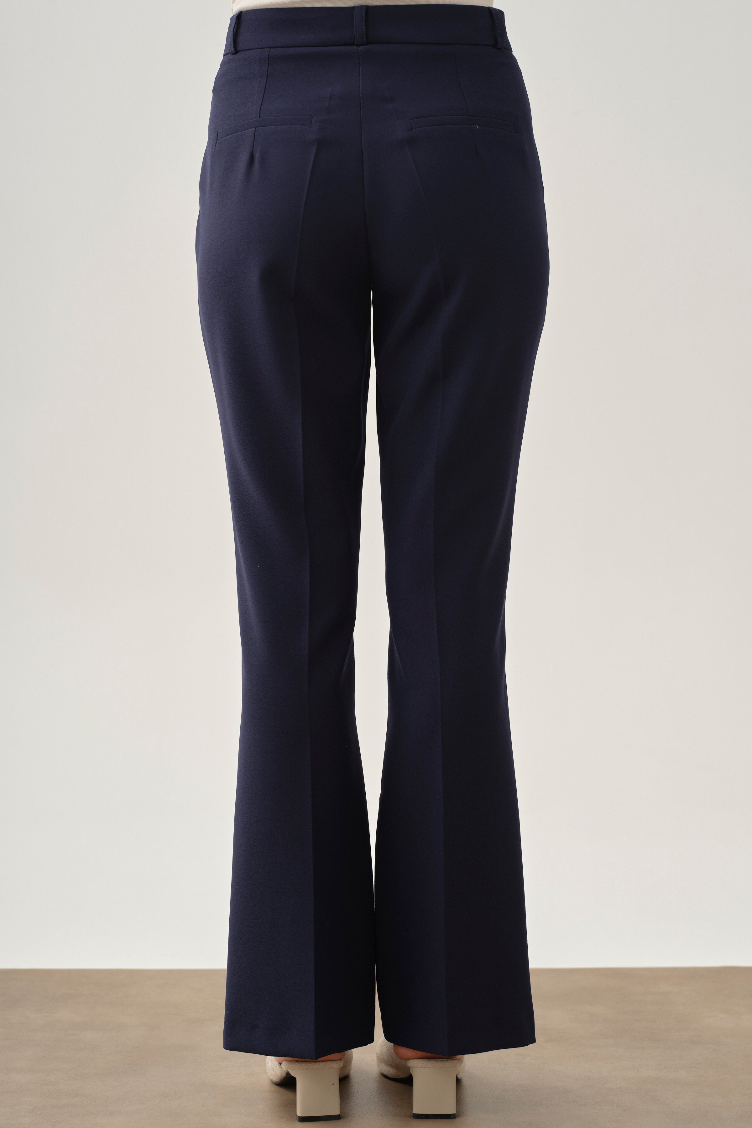 İspanyol Paça Basic Pantolon - Lacivert TUGBA