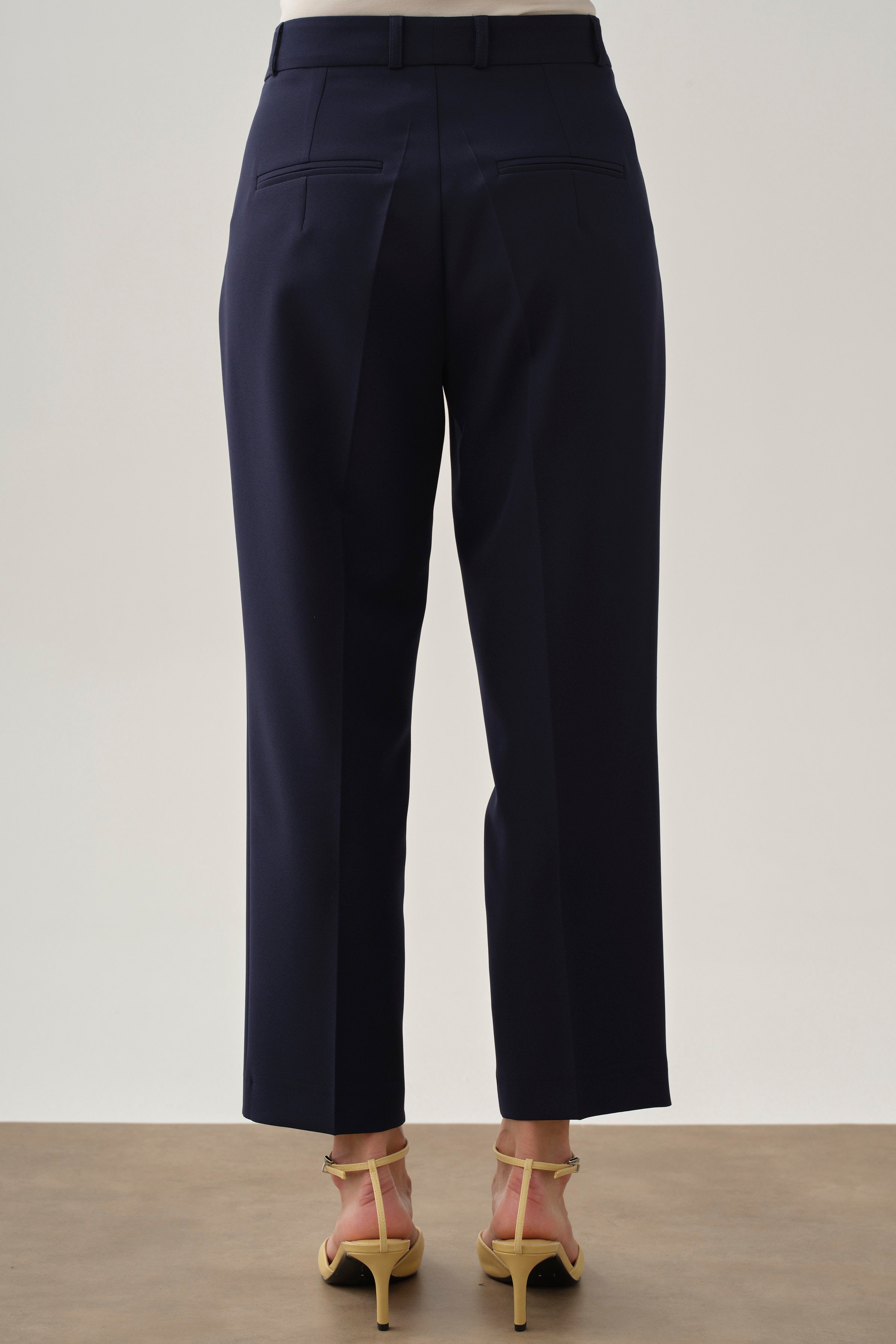 Tek Pile Basic Pantolon - Lacivert TUGBA