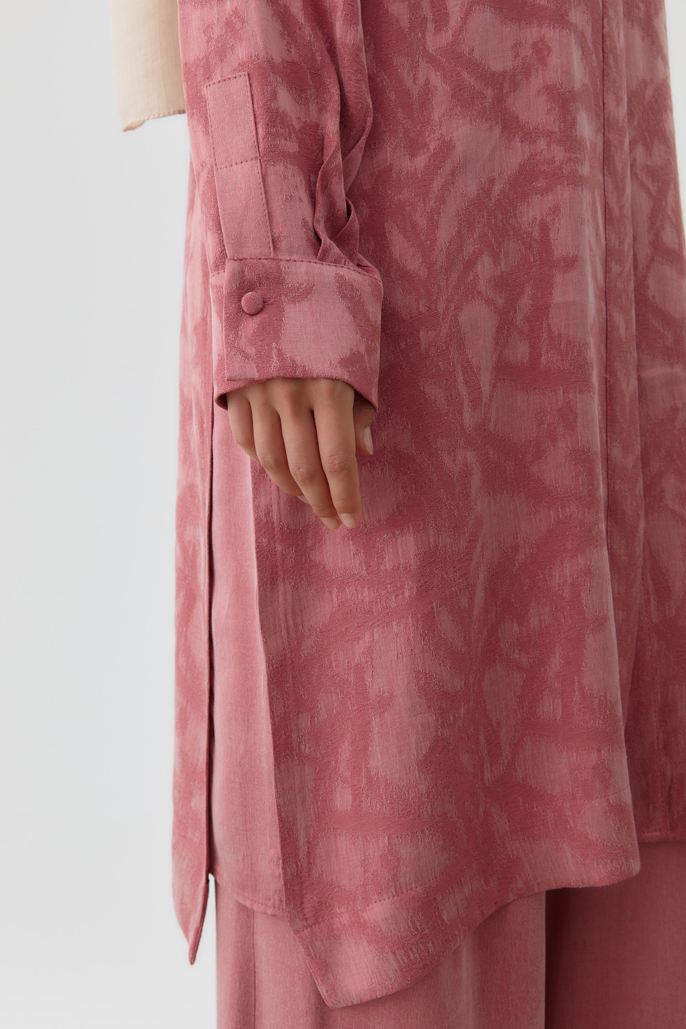 Kombinli Yanları Aller Detaylı Tunik - Gül Kurusu TUGBA