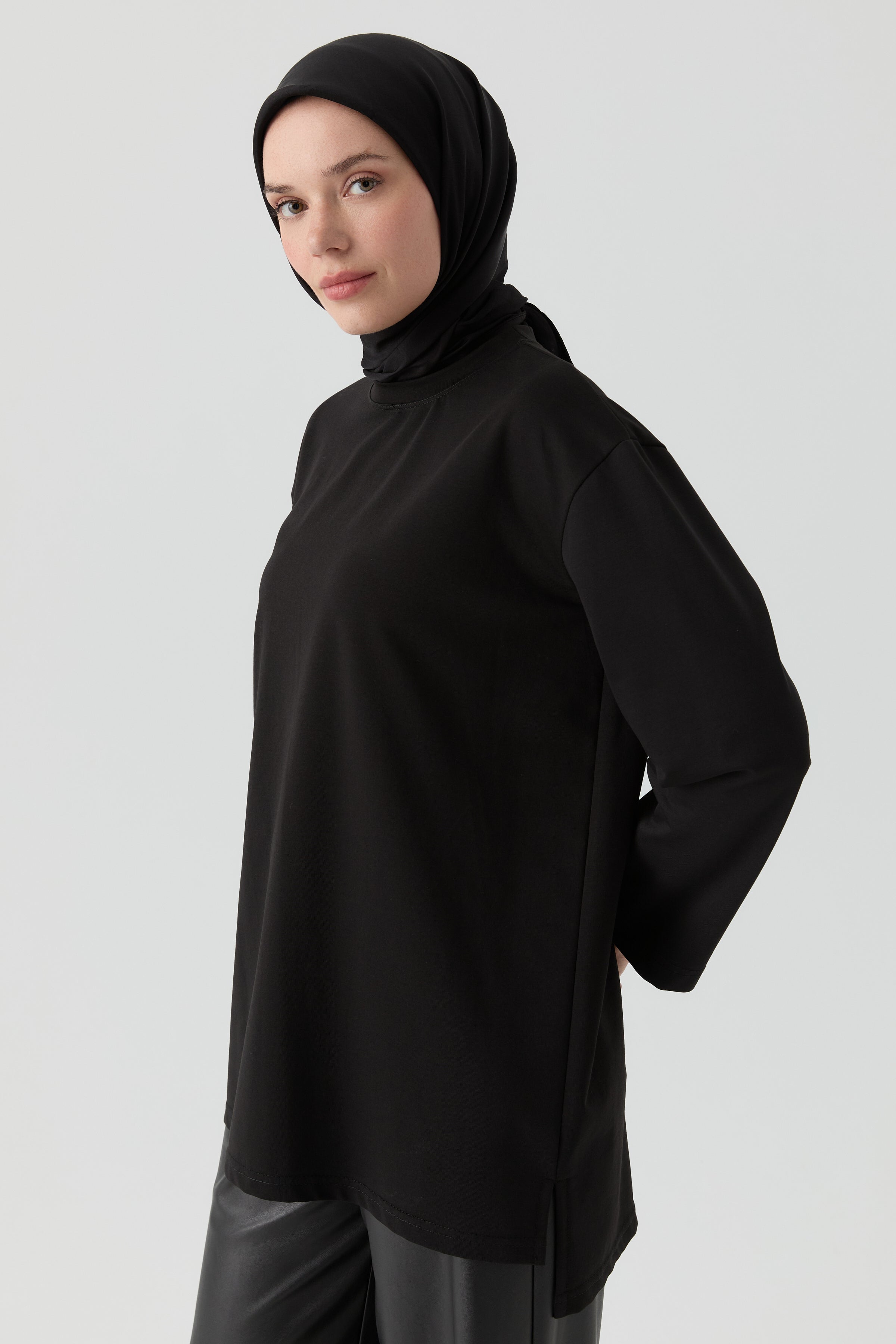 Oversize Bluz - Siyah TUGBA