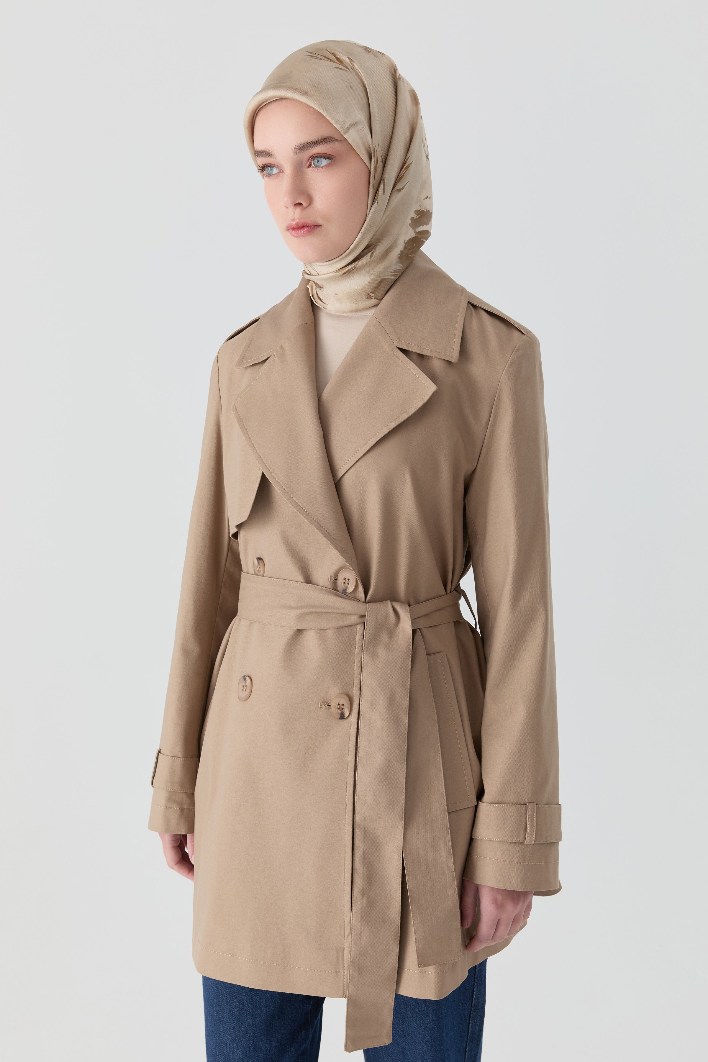 Kruvaze Trençkot - Vizon TUGBA