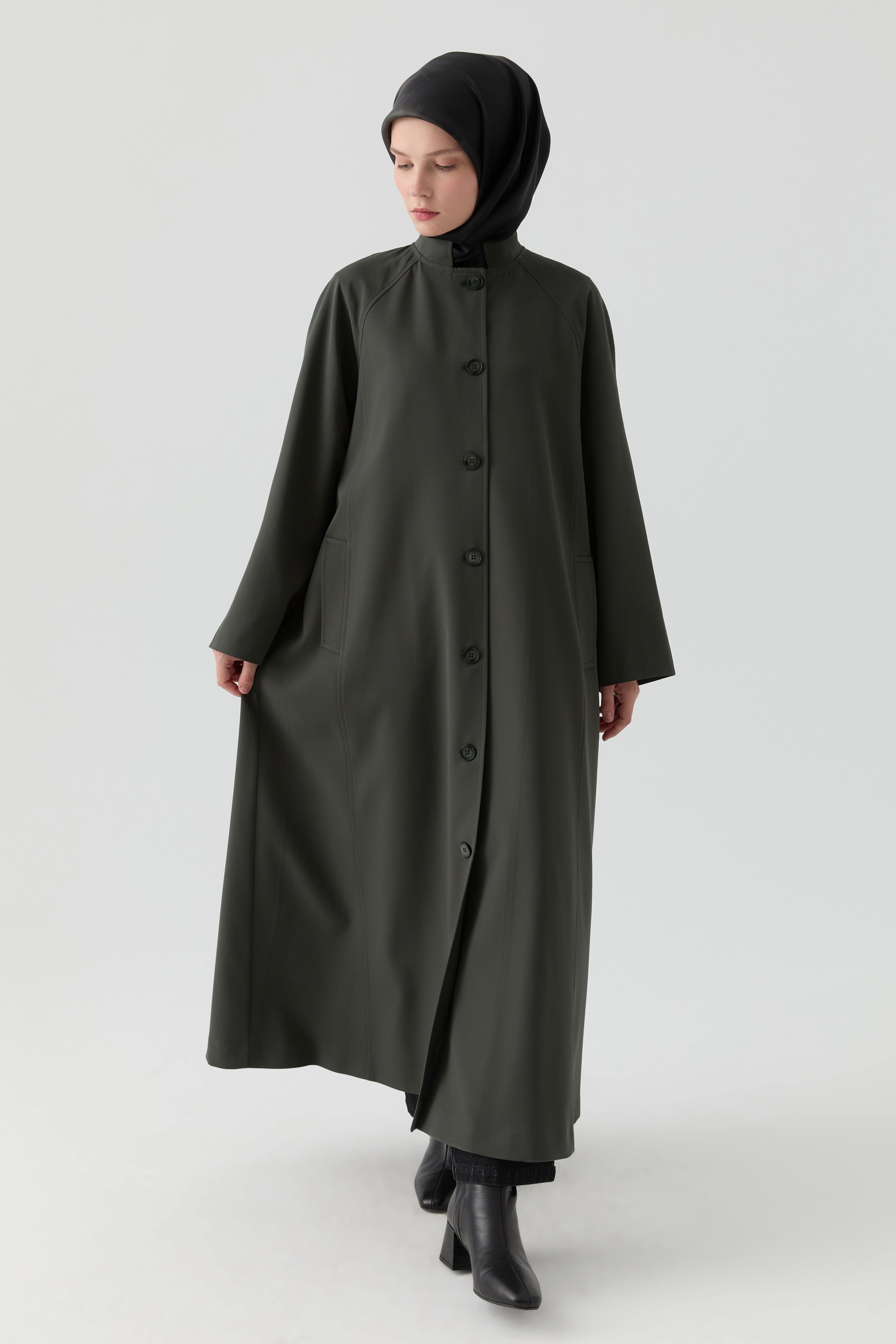 Hakim Yakalı Pardesü - Petrol TUGBA