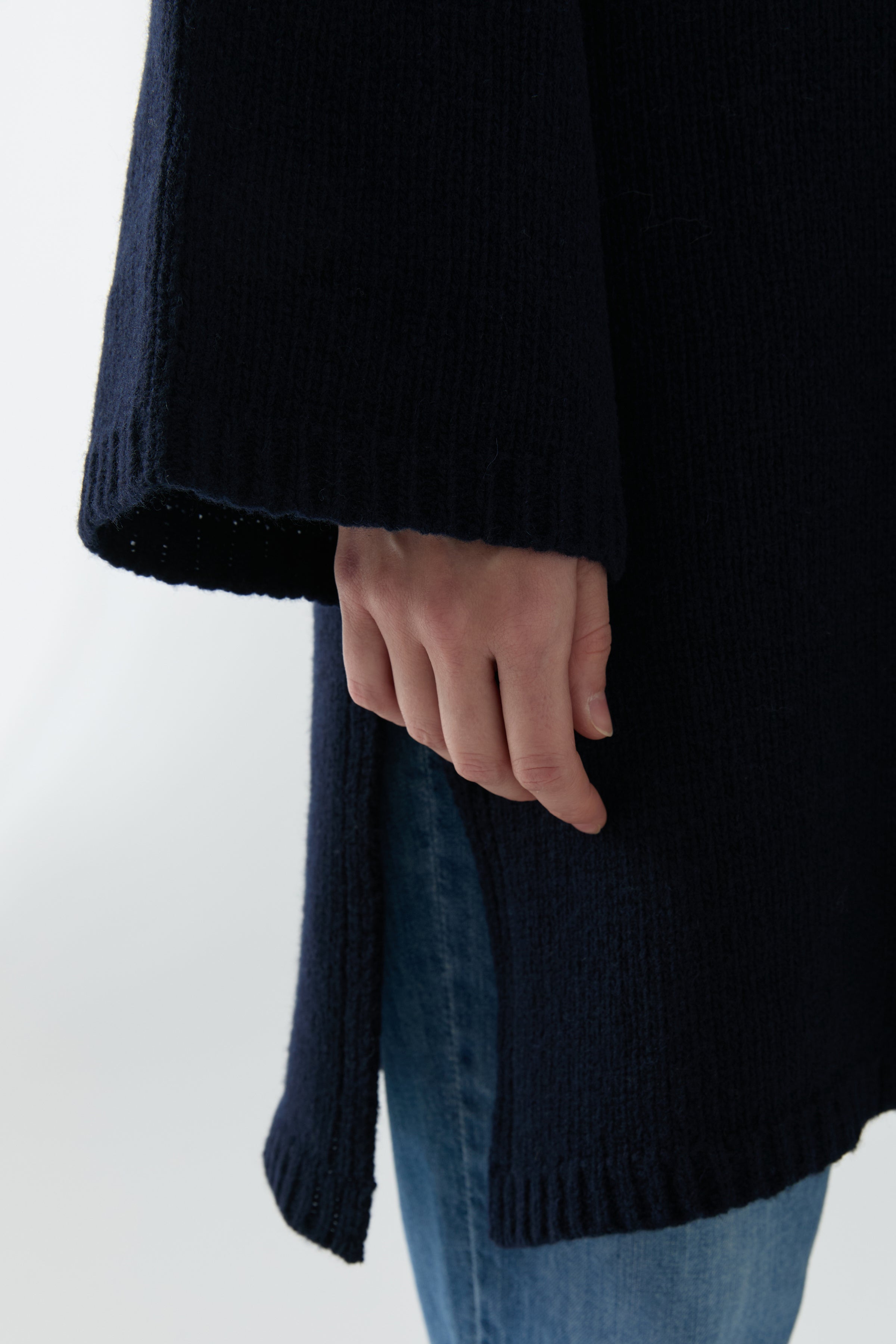 Bisiklet Yaka Tunik - Lacivert TUGBA