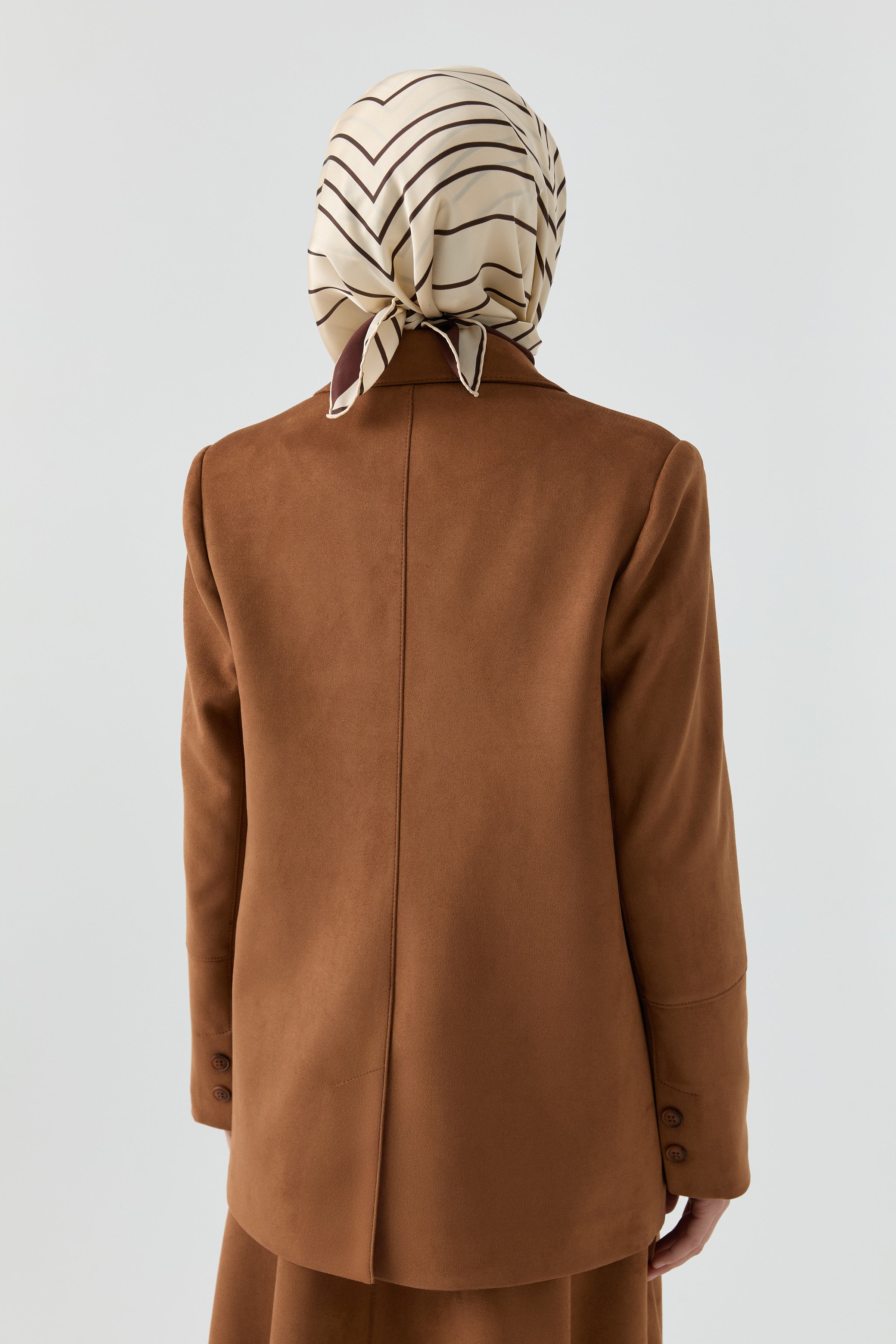 Süet Ceket - Camel TUGBA