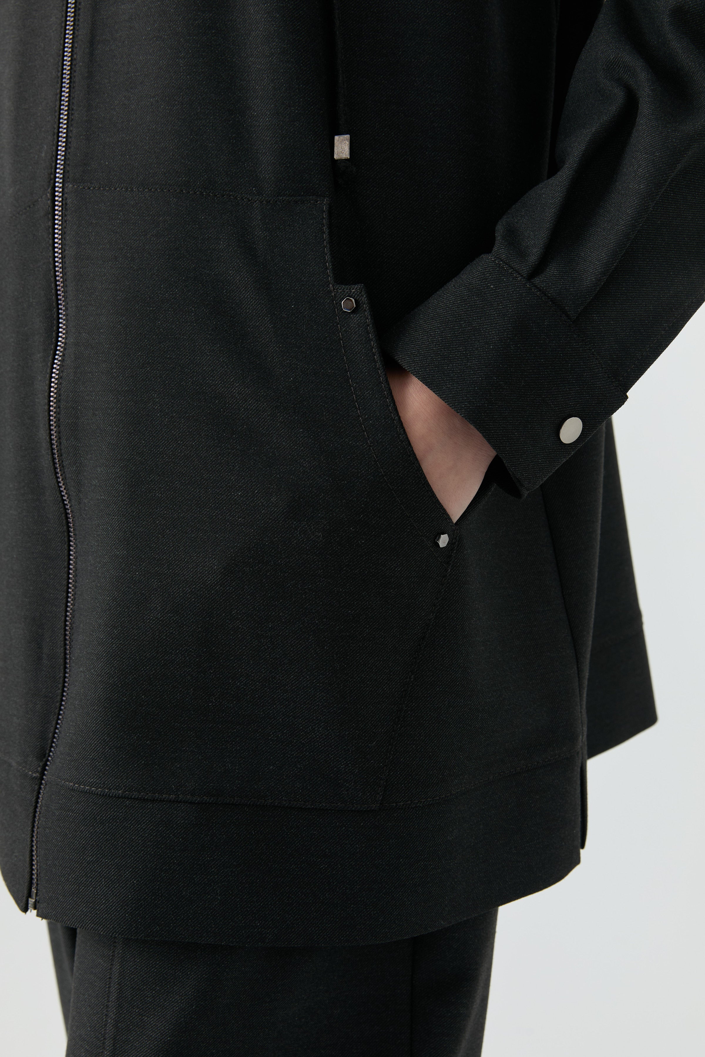 Fermuar Detaylı Takım - Antrasit TUGBA