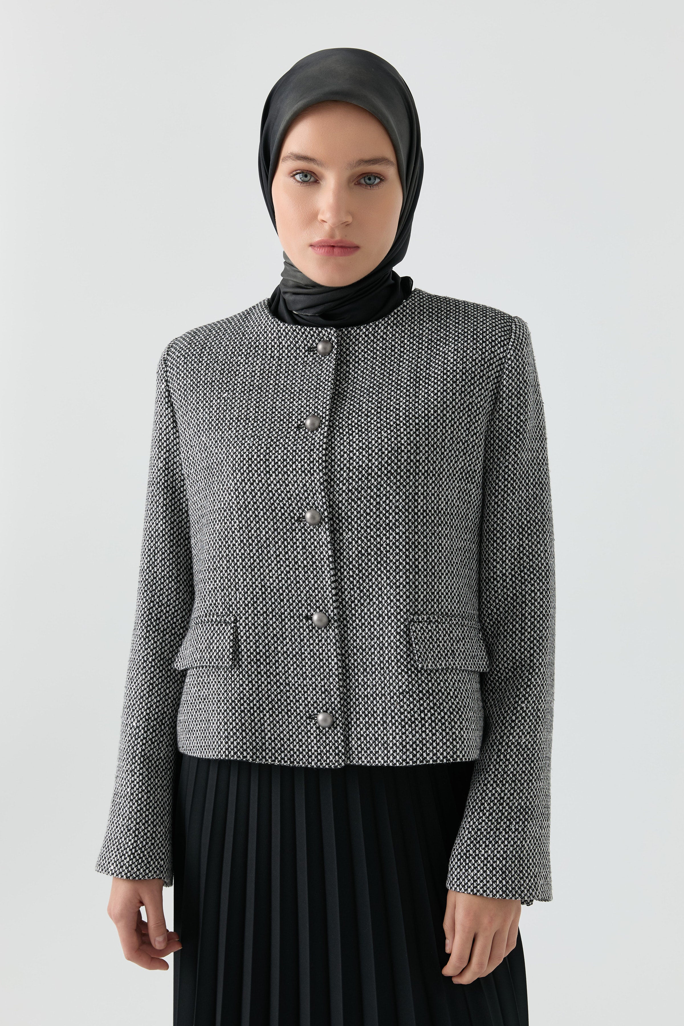 Kısa Ceket - Siyah TUGBA