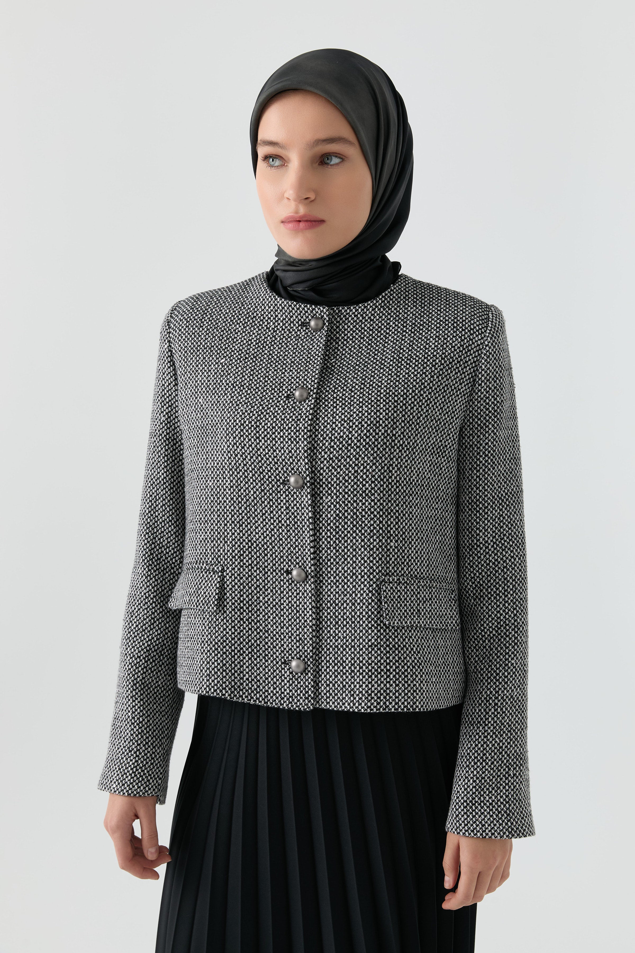 Kısa Ceket - Siyah TUGBA