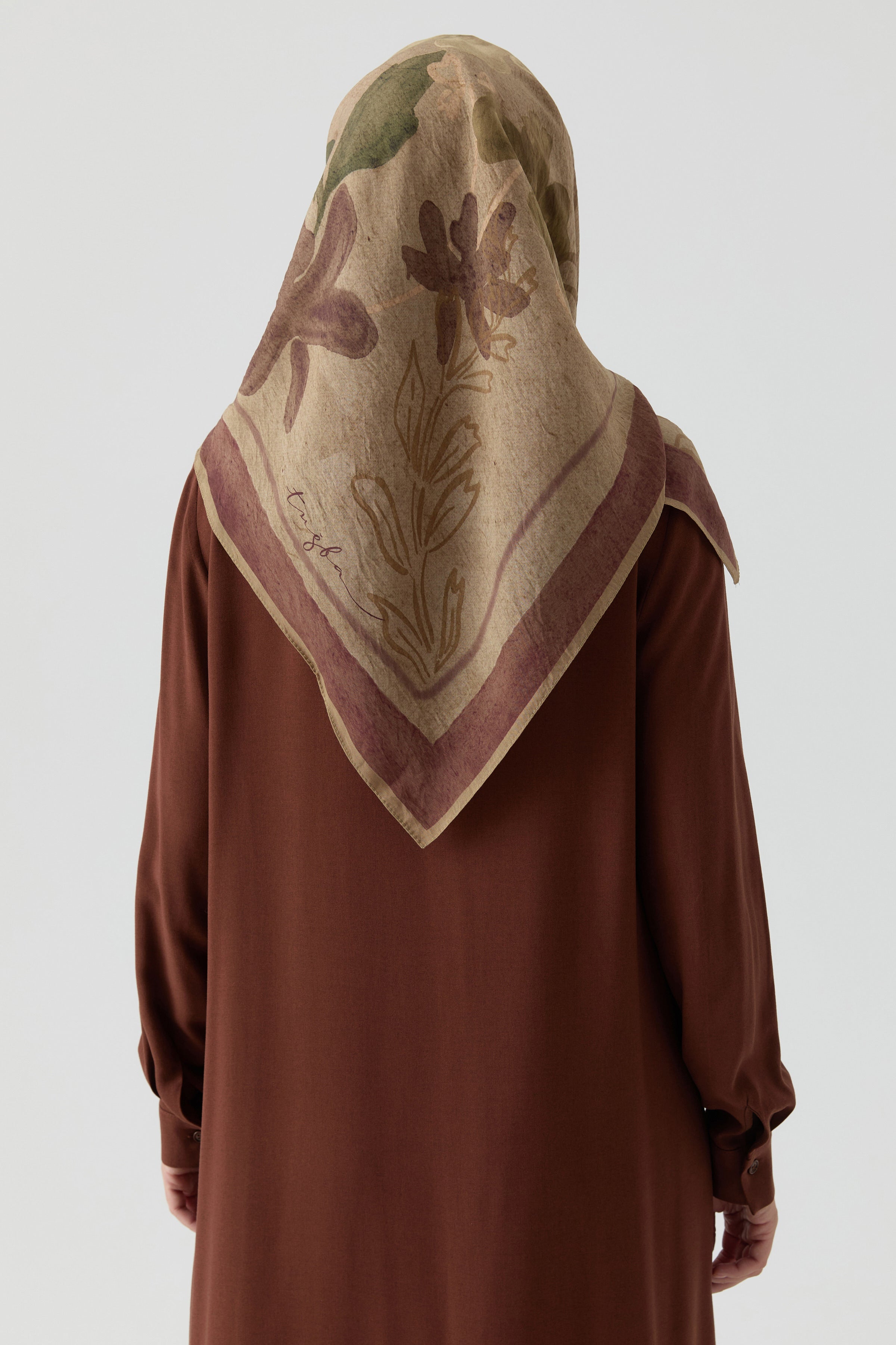 Lalin Natural Eşarp - Toprak TUĞBA