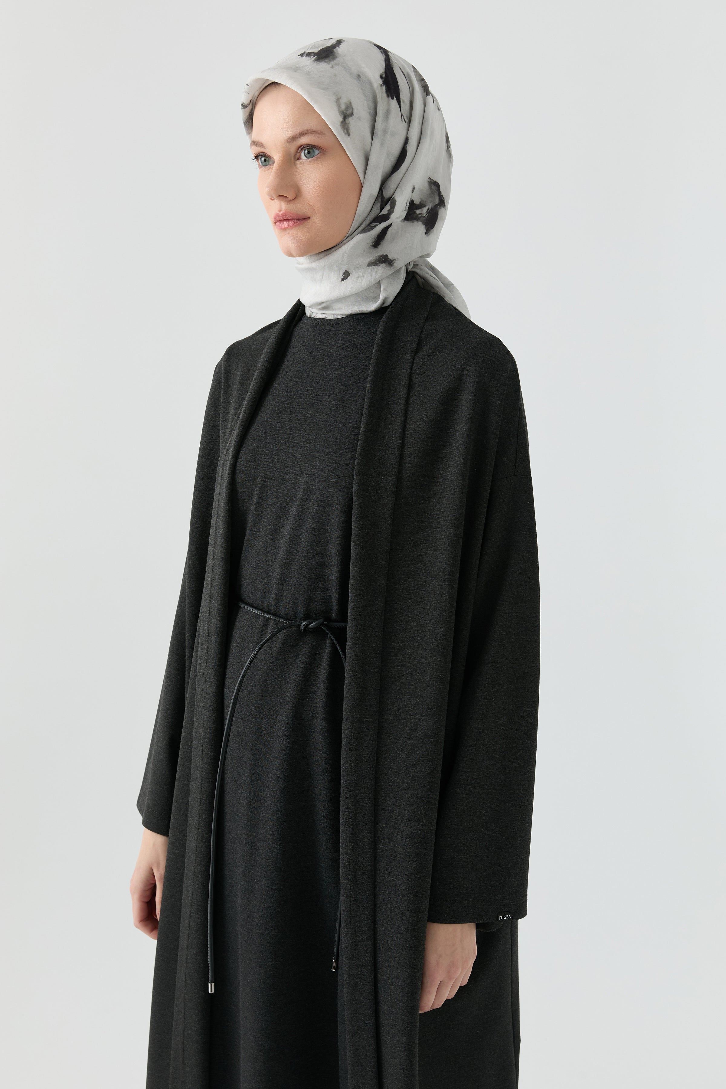 Elbiseli İkili Takım - Antrasit TUGBA