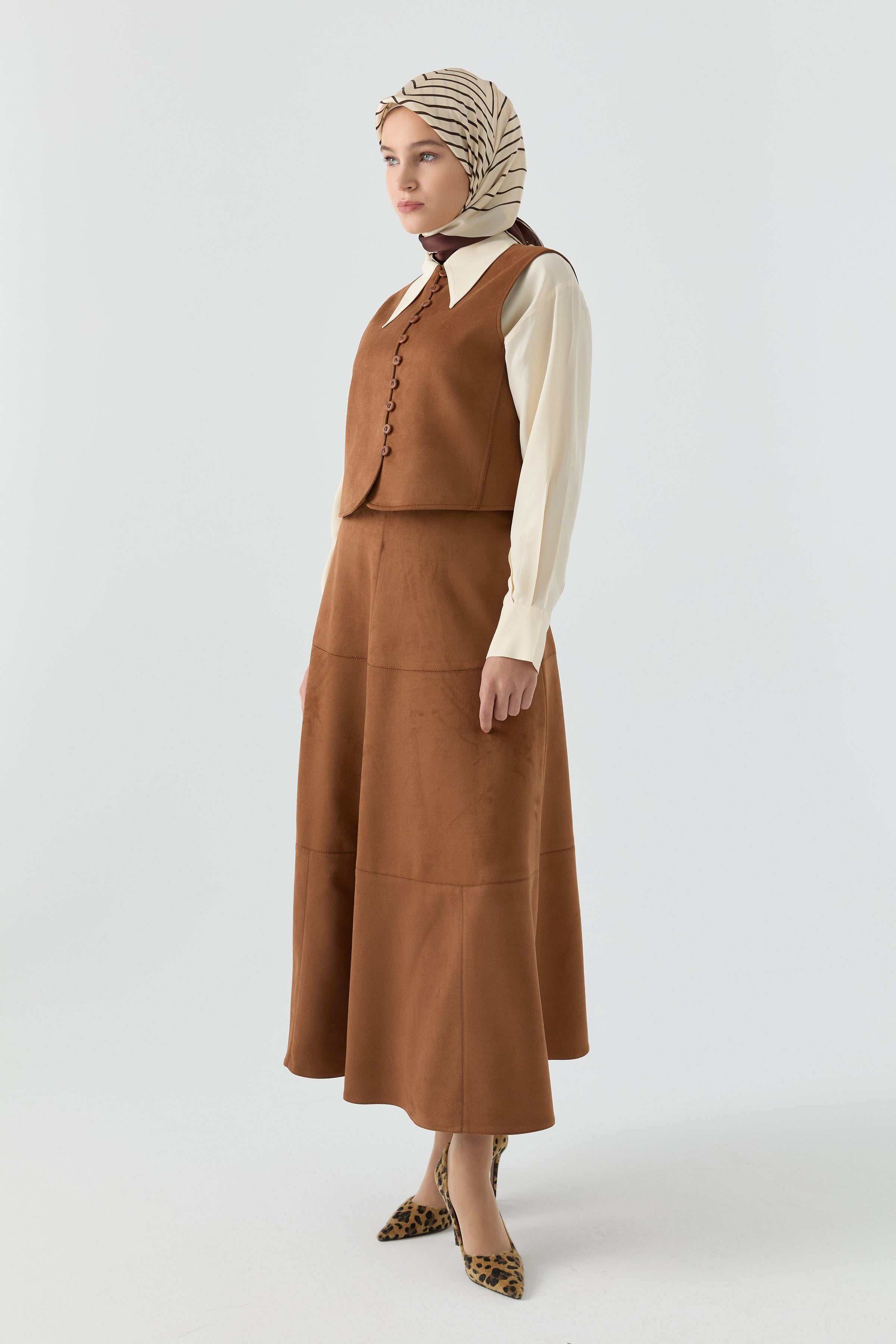 Süet Takım - Camel TUGBA