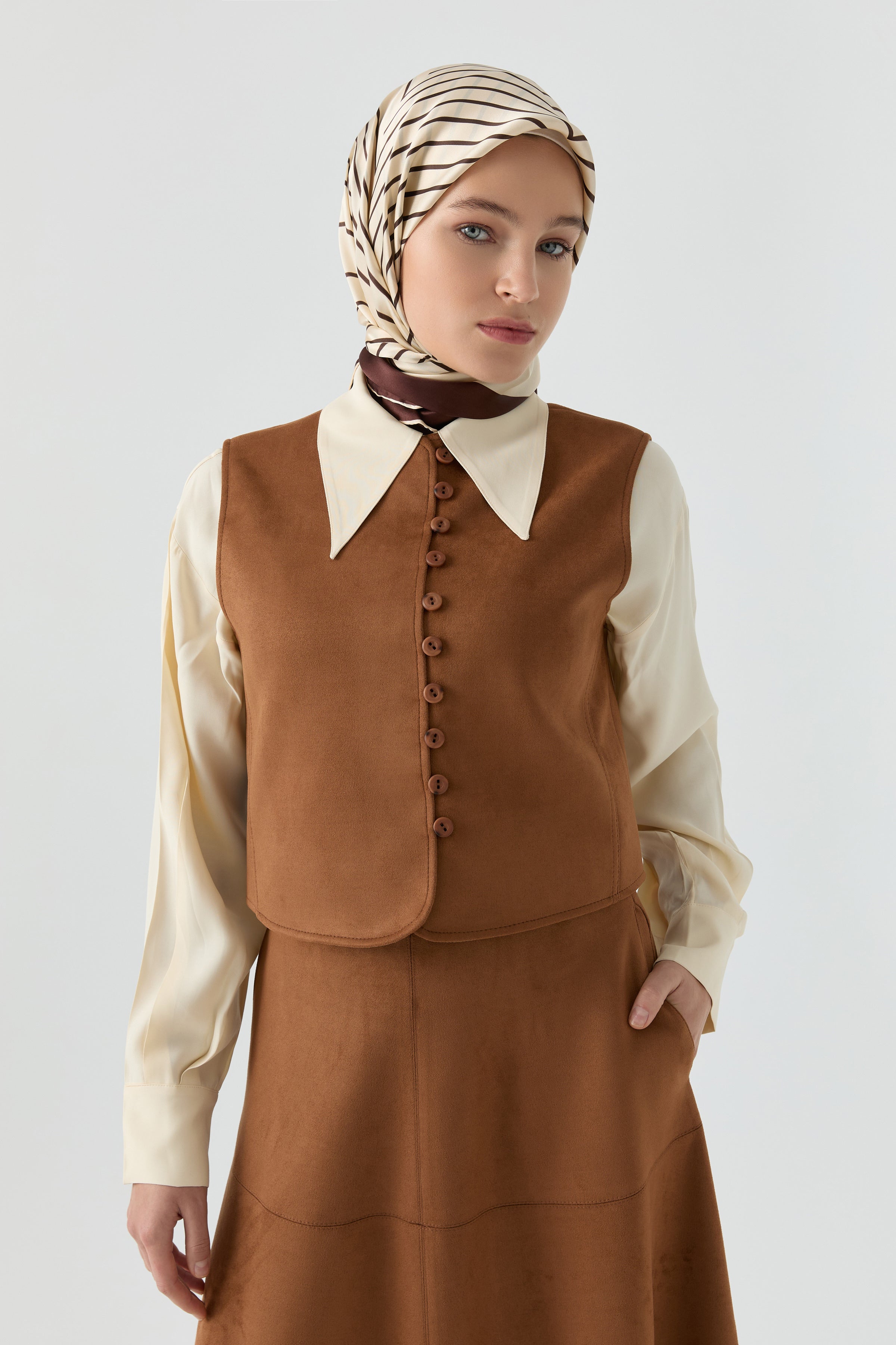 Süet Takım - Camel TUGBA