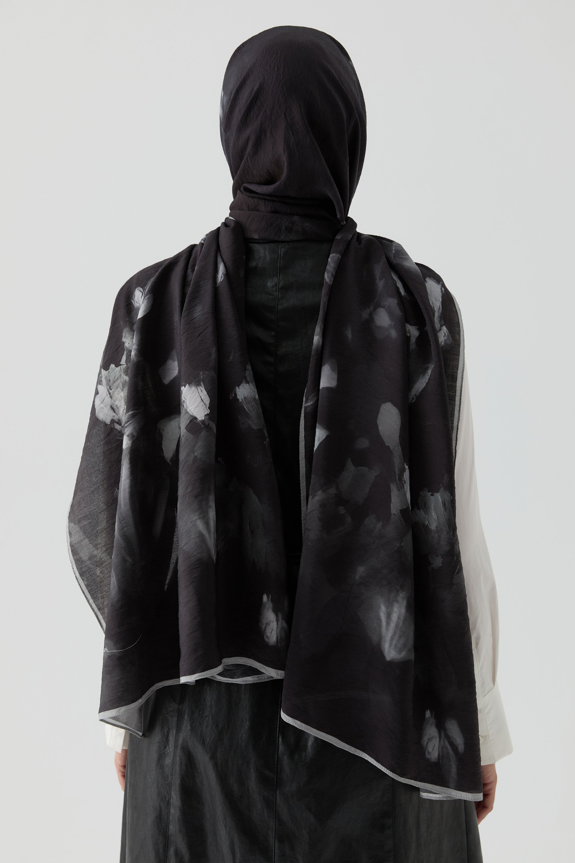 Hülya Natural Şal - Siyah TUGBA