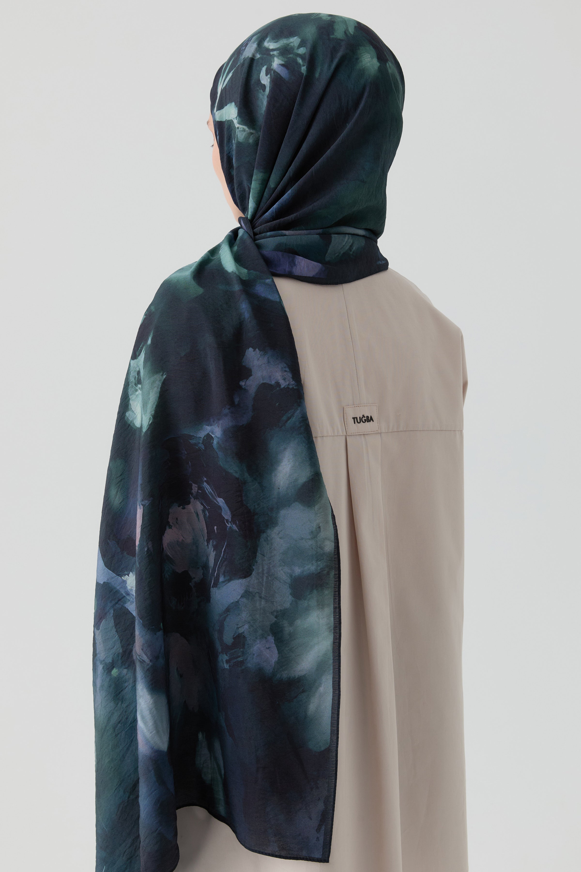 Hülya Natural Şal - Göl Yeşili TUGBA