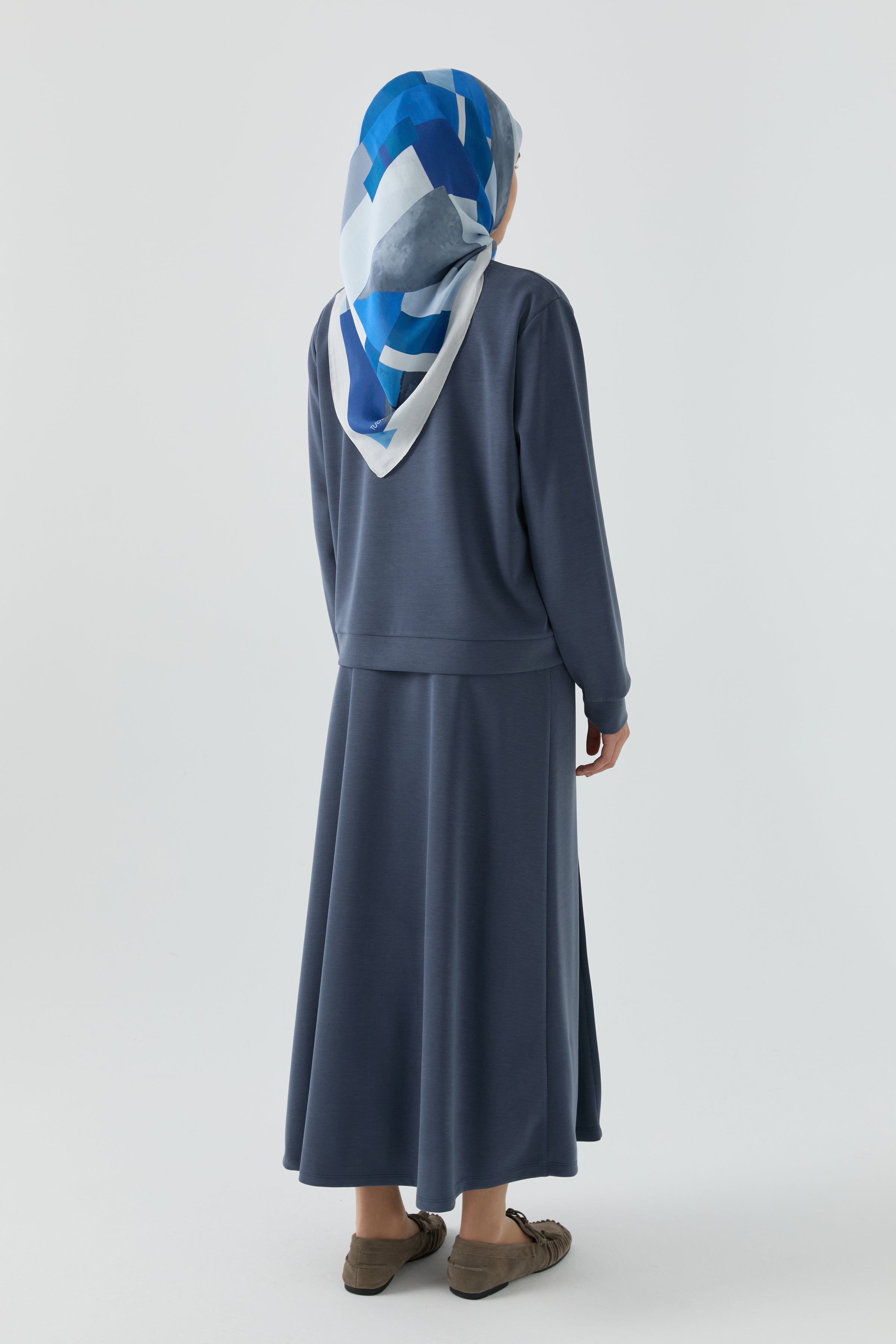 Dikiş Detaylı Takım - İndigo TUGBA