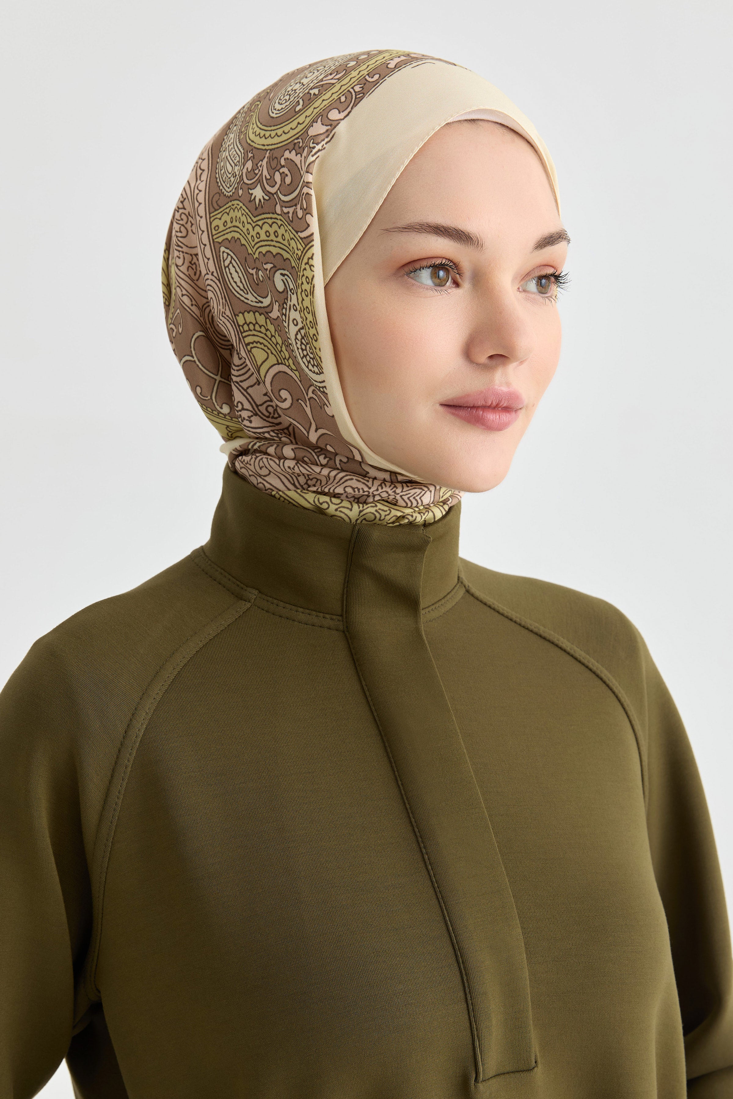 Örme Tunik - Haki TUGBA