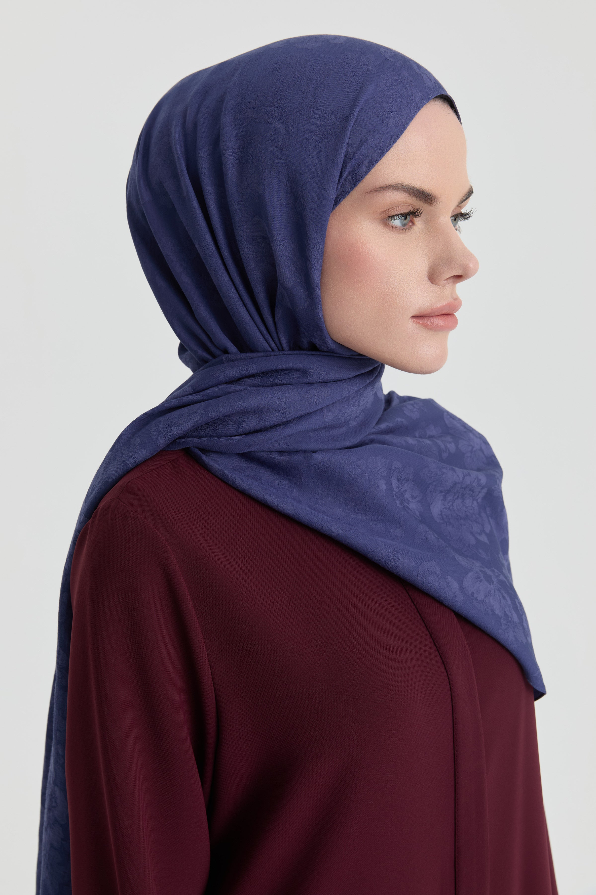 Roza Jakar Şal - İndigo TUGBA