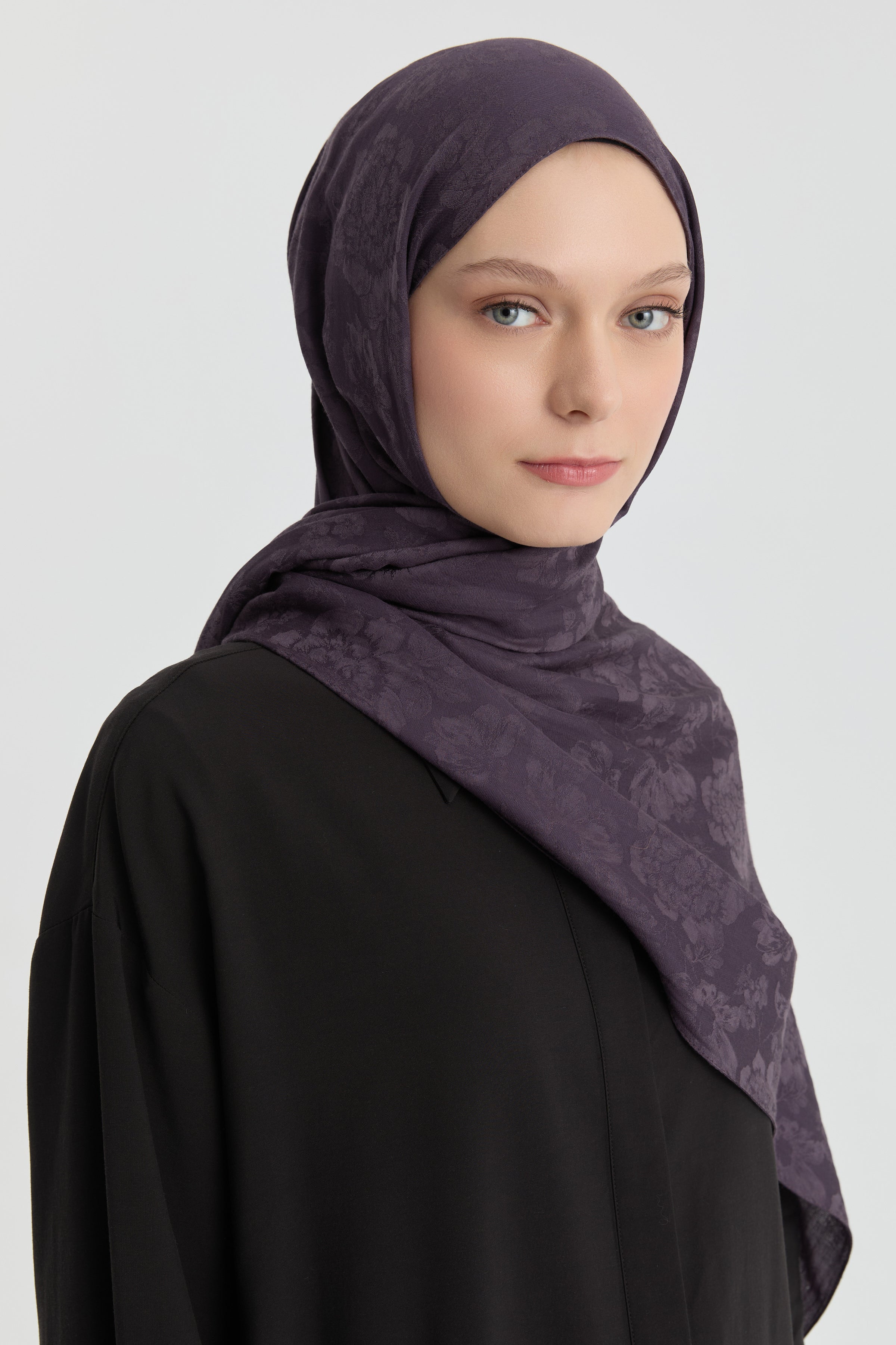 Roza Jakar Şal - Mor TUGBA