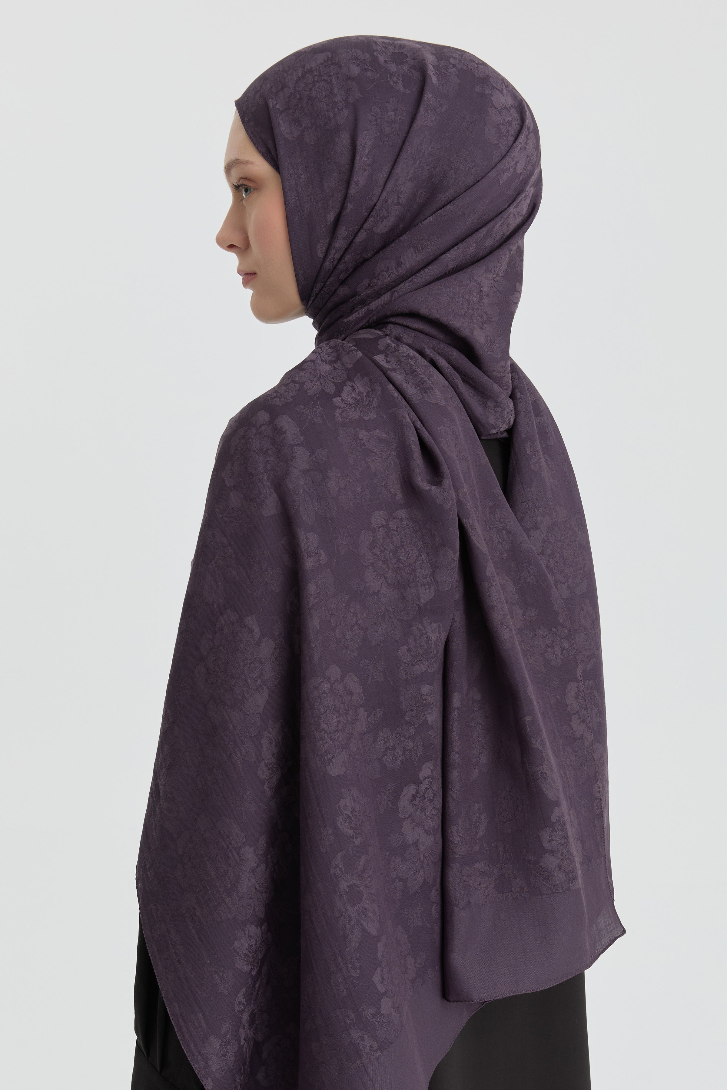 Roza Jakar Şal - Mor TUGBA