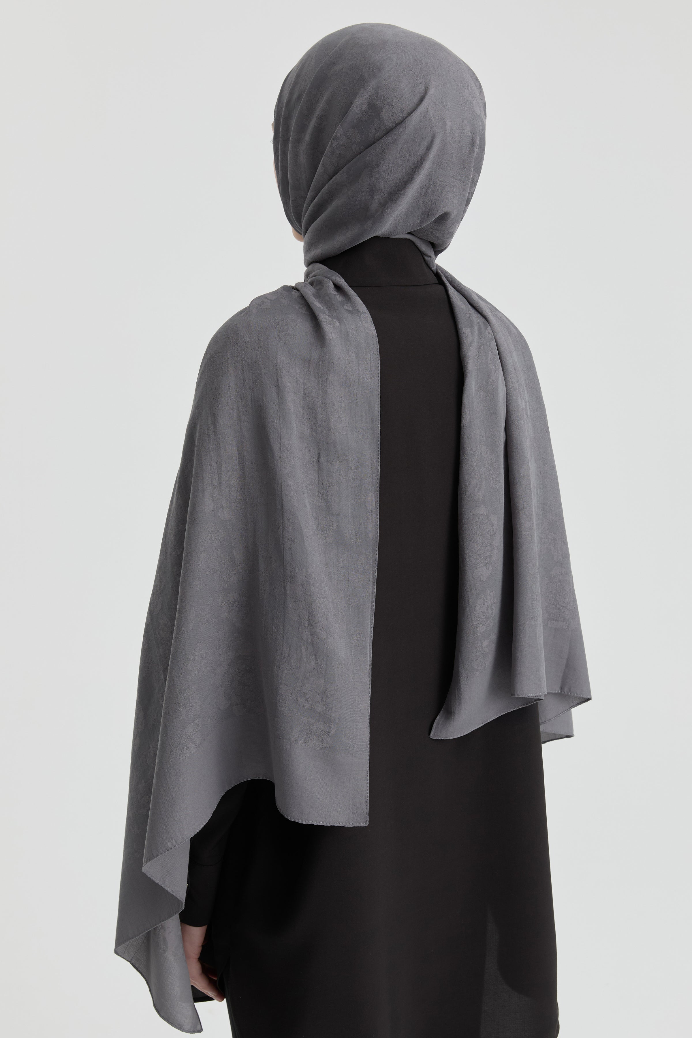 Roza Jakar Şal - Antrasit TUGBA