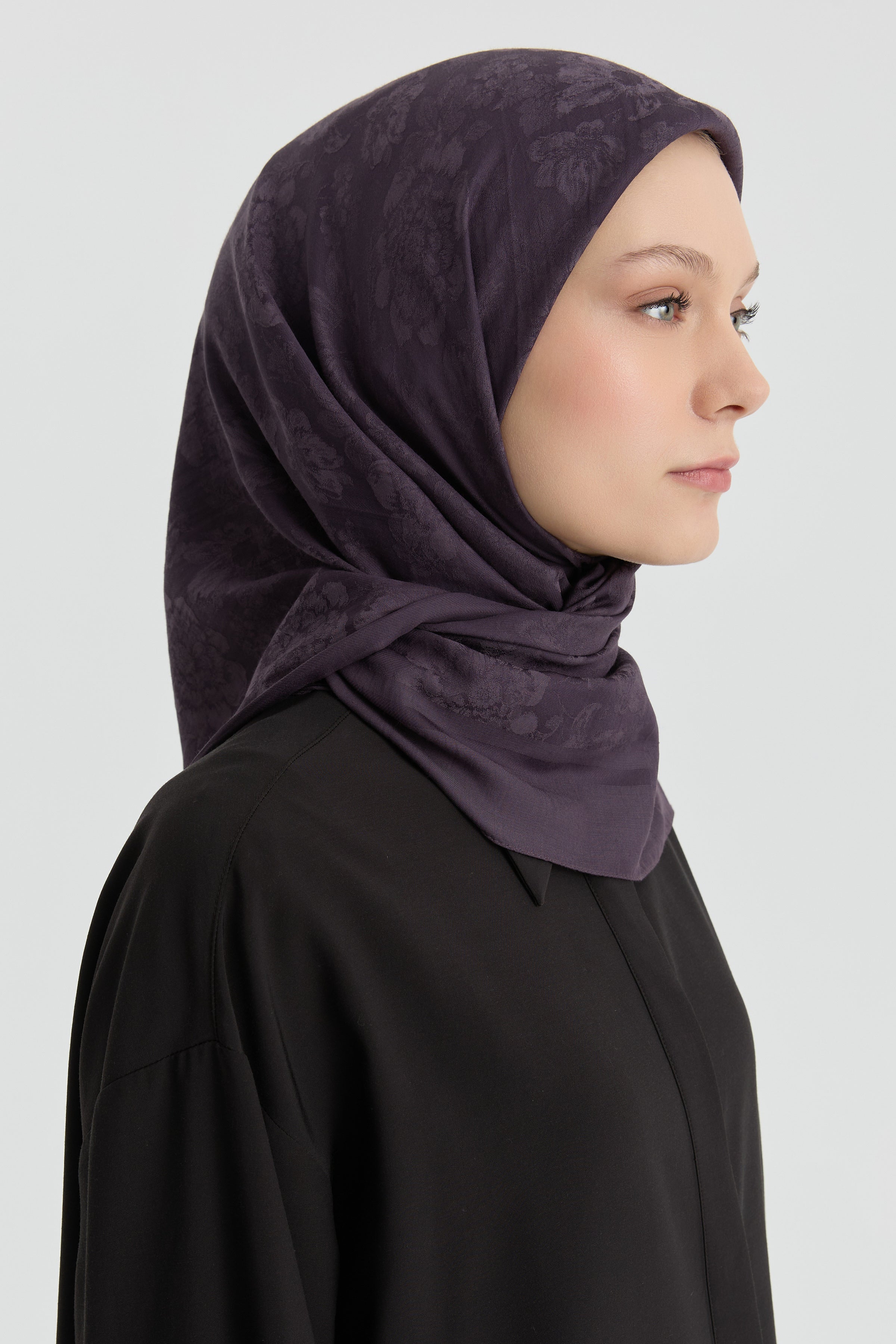 Roza Jakar Eşarp - Mor TUGBA