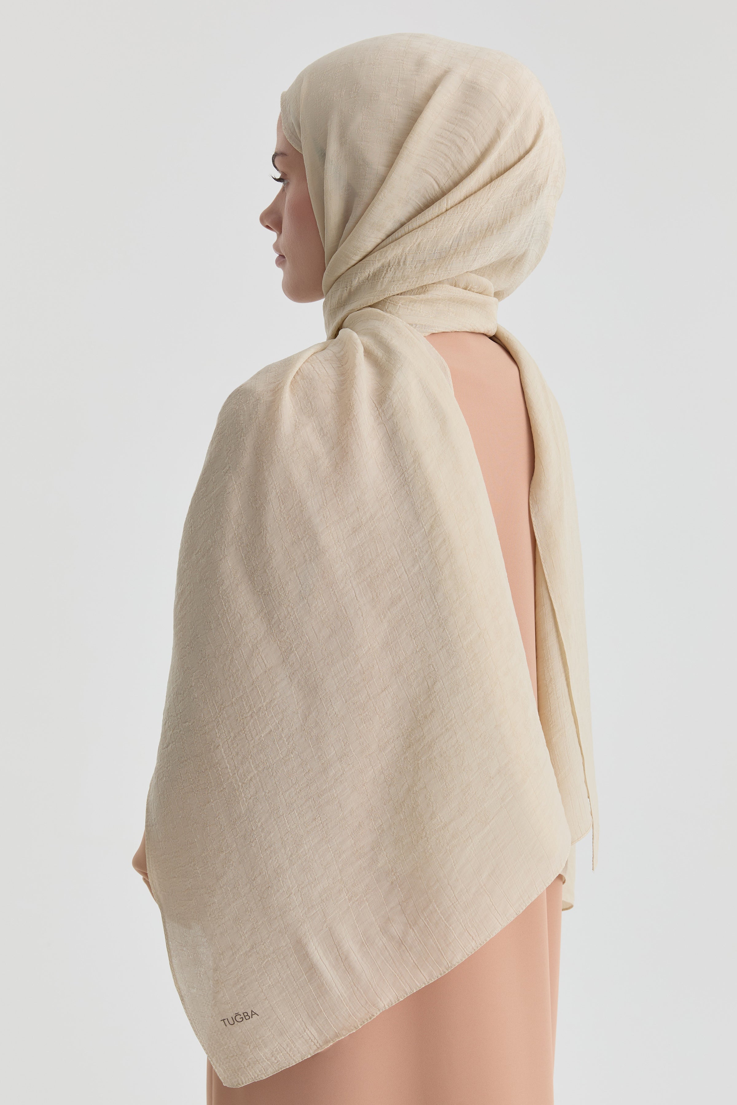 Tülin Jakar Şal - Krem TUGBA