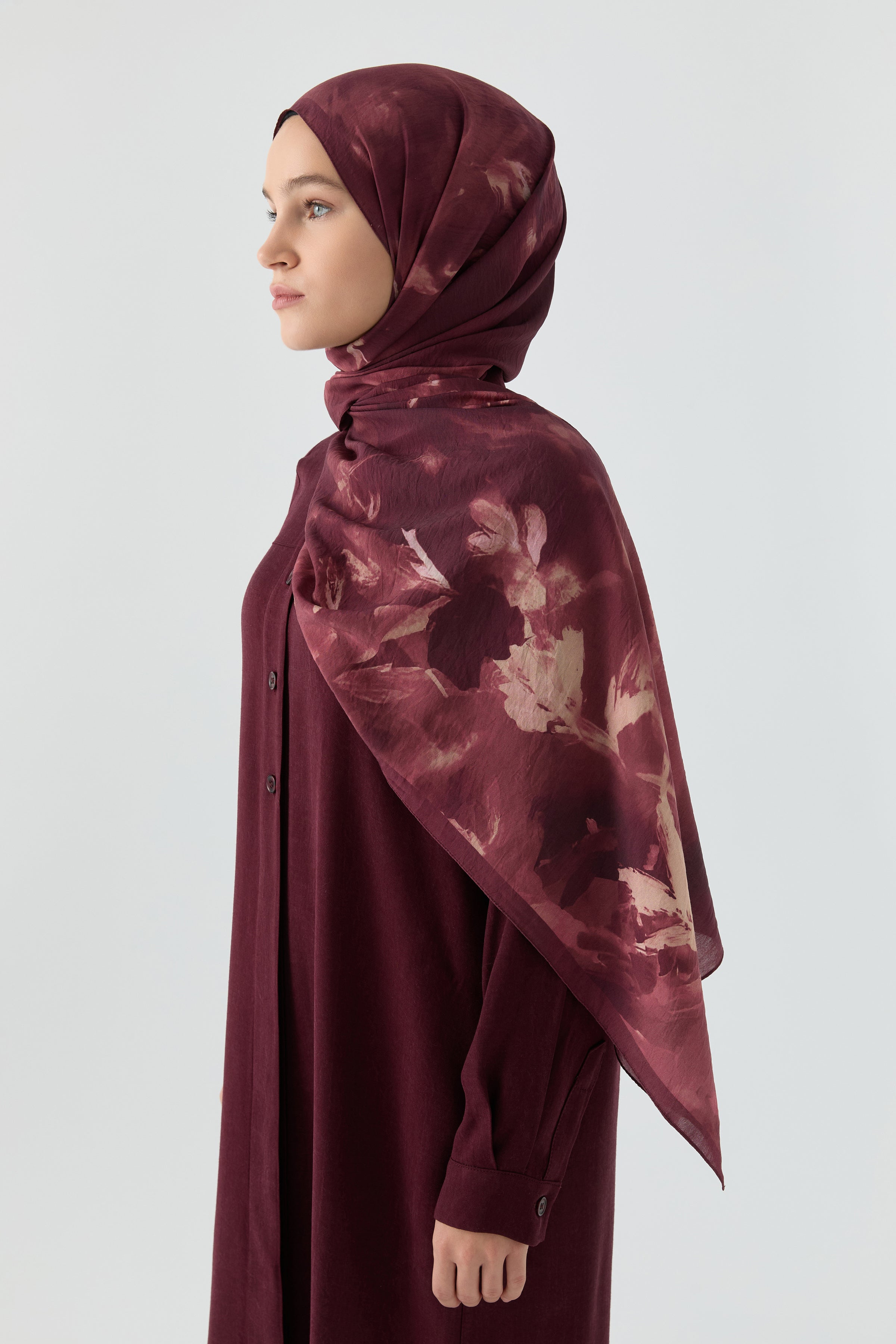 Hülya Natural Şal - Pembe TUGBA