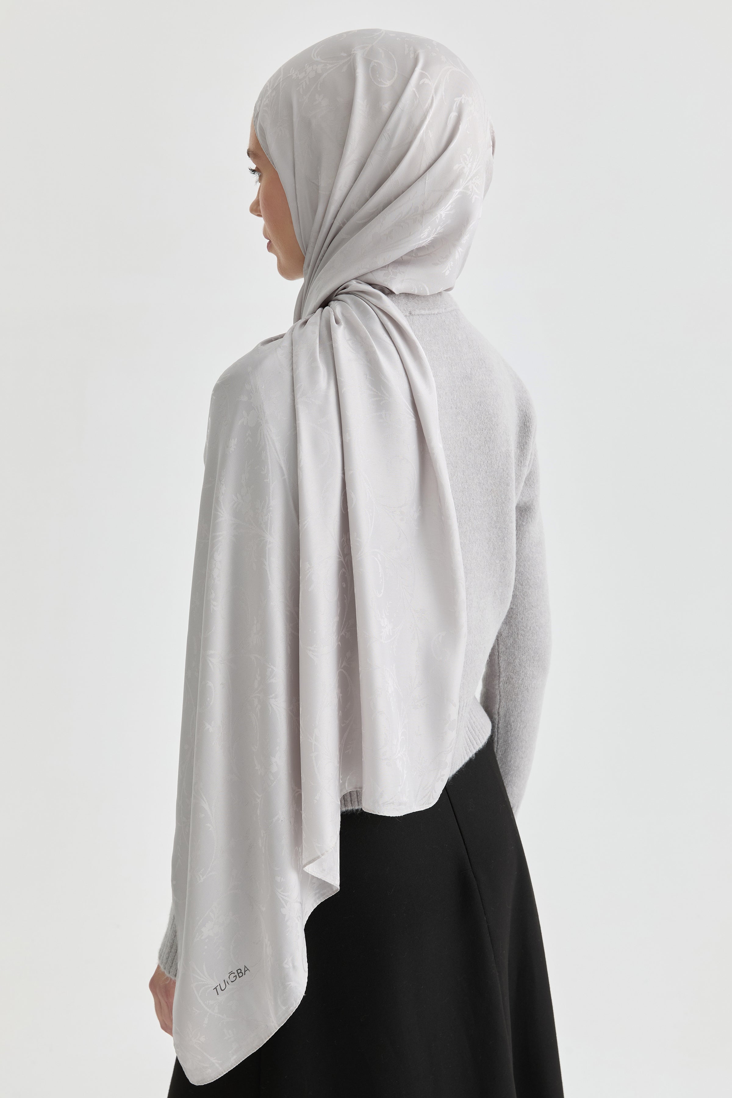 Elif Jakar Natural Şal - Gümüş TUGBA