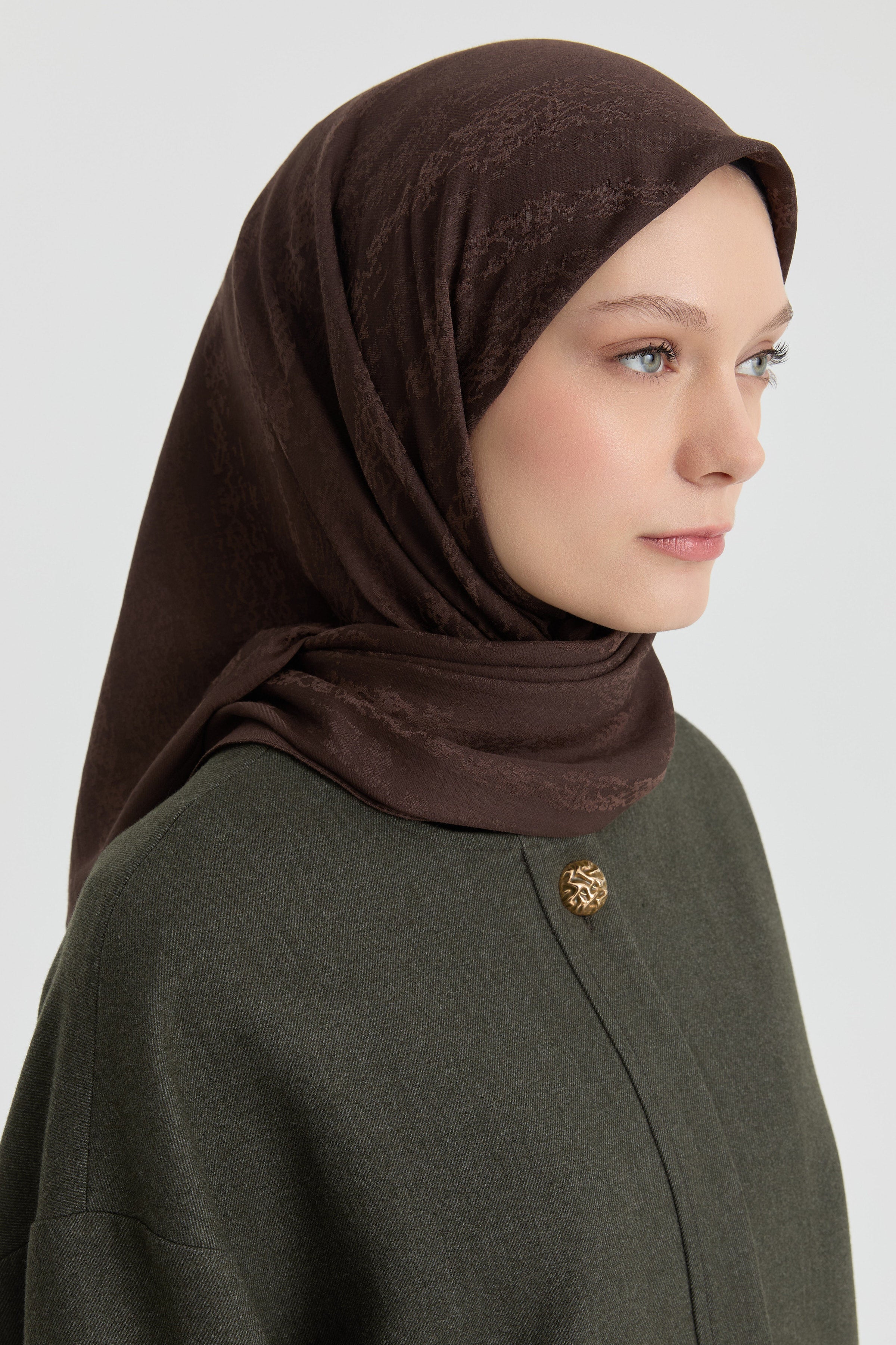 Efsun Jakar Eşarp - Kahve TUGBA