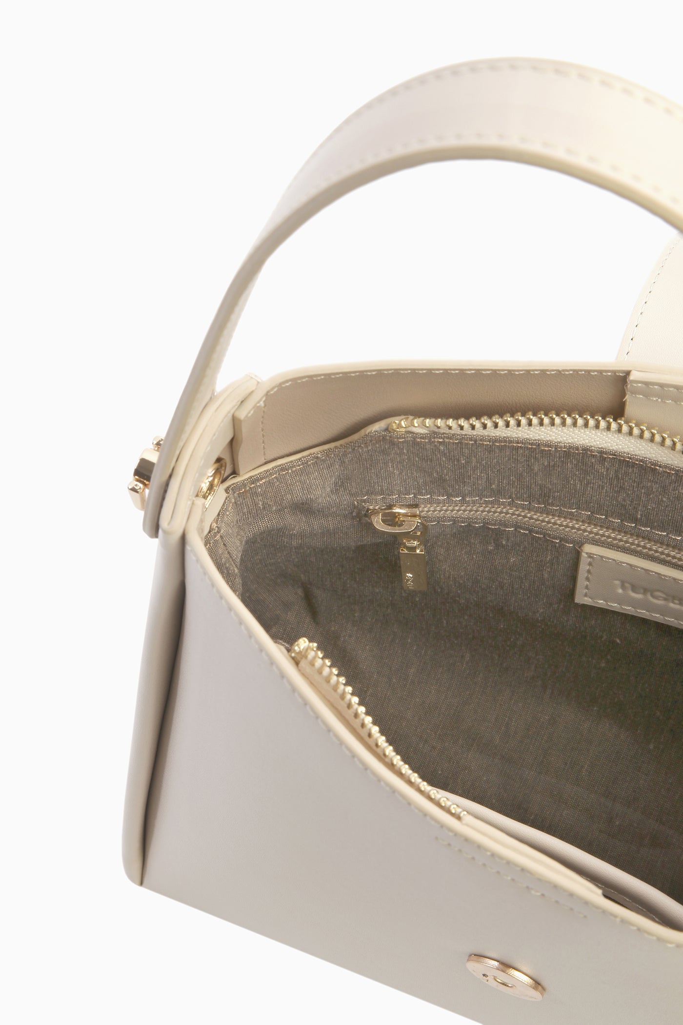 Tokalı Çanta - Krem TUGBA