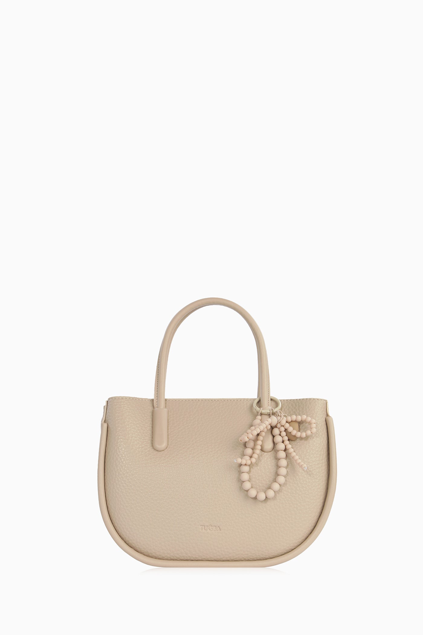 Örgü Detaylı Askılı Çanta - Bej TUGBA