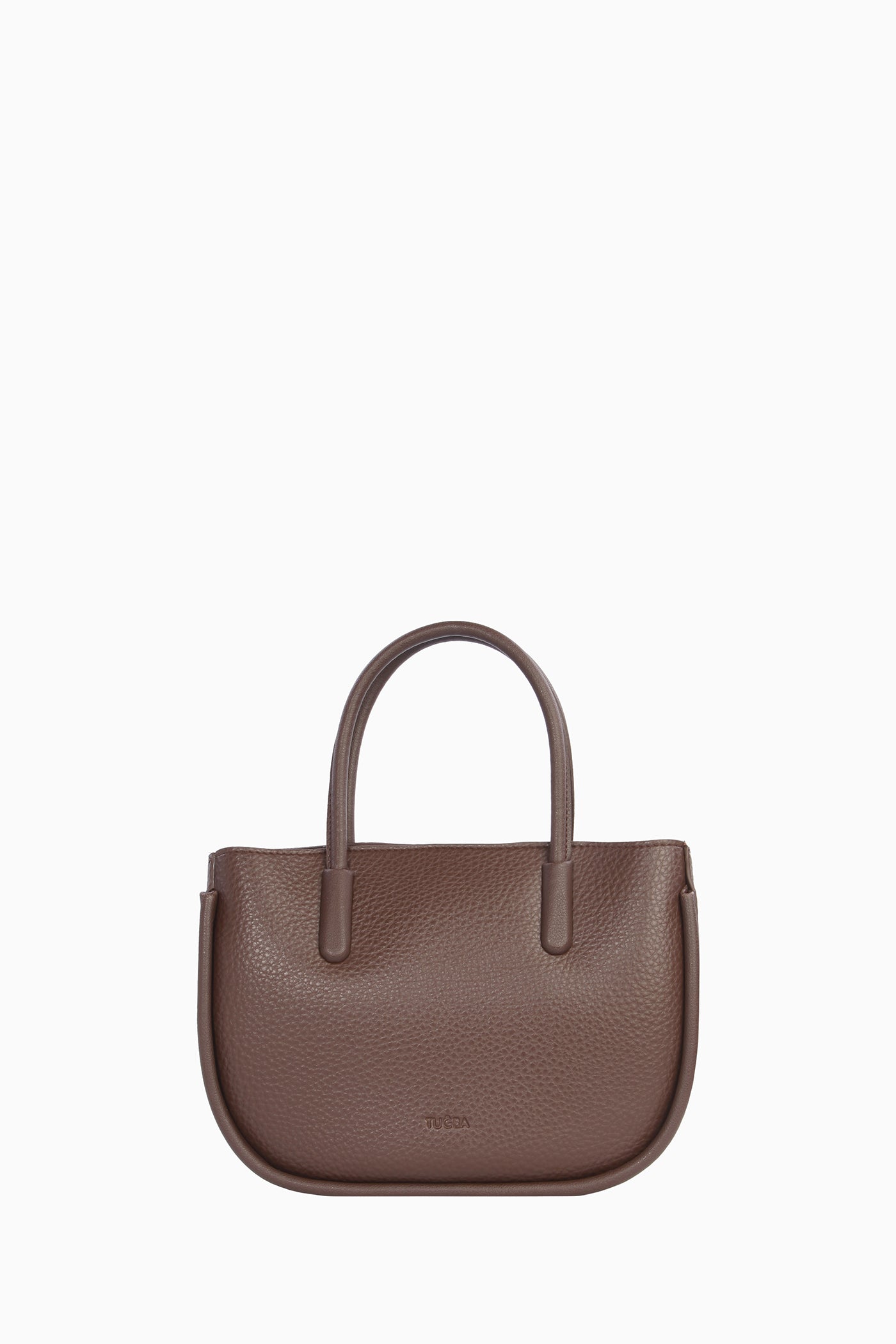 Örgü Detaylı Askılı Çanta - Kahve TUGBA