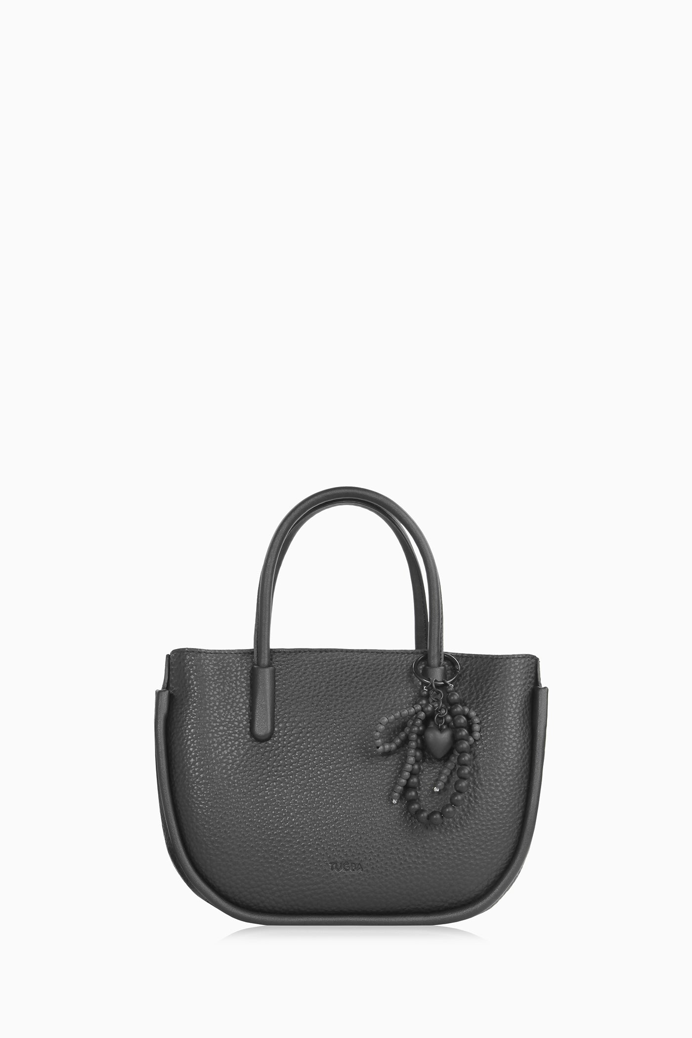 Örgü Detaylı Askılı Çanta - Siyah TUGBA