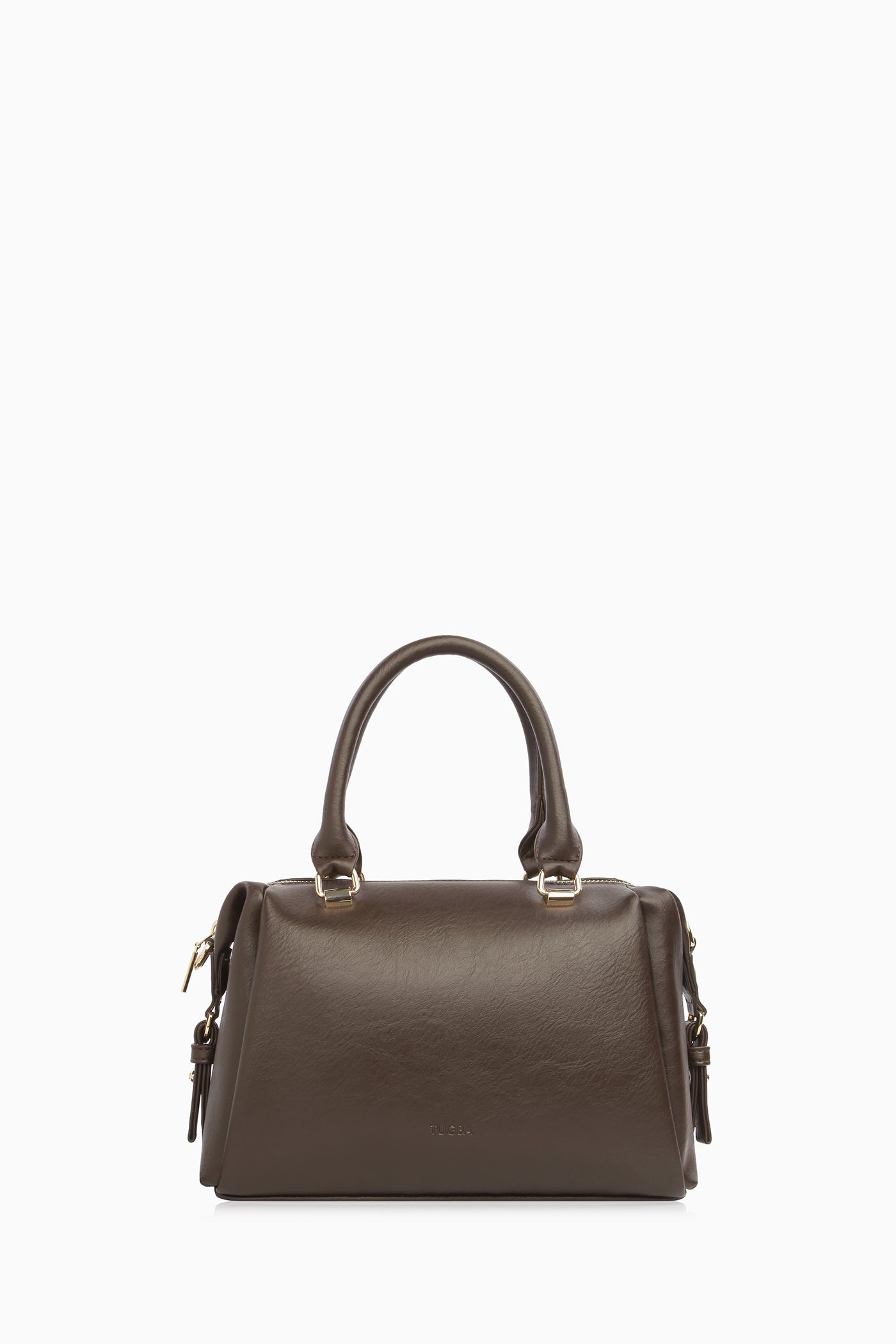 Arkası Fermuar Detaylı Çanta - Acı Kahve TUGBA