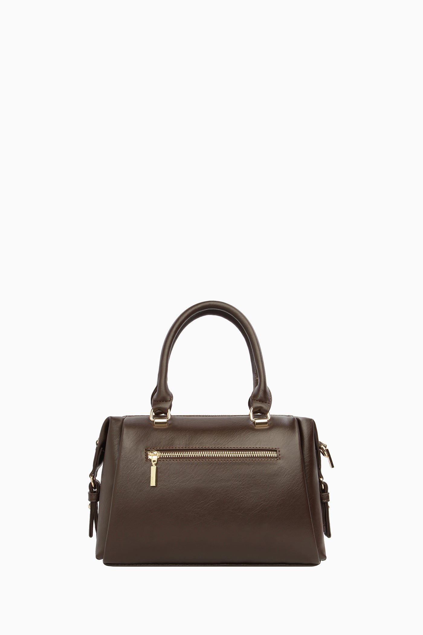 Arkası Fermuar Detaylı Çanta - Acı Kahve TUGBA