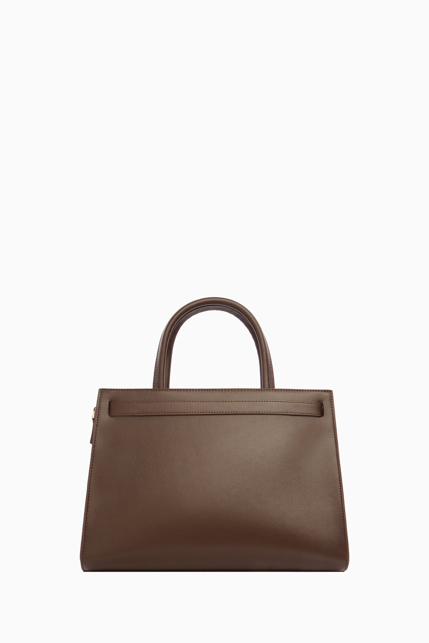 Kemer Detaylı Süet Çanta - Kahve TUGBA