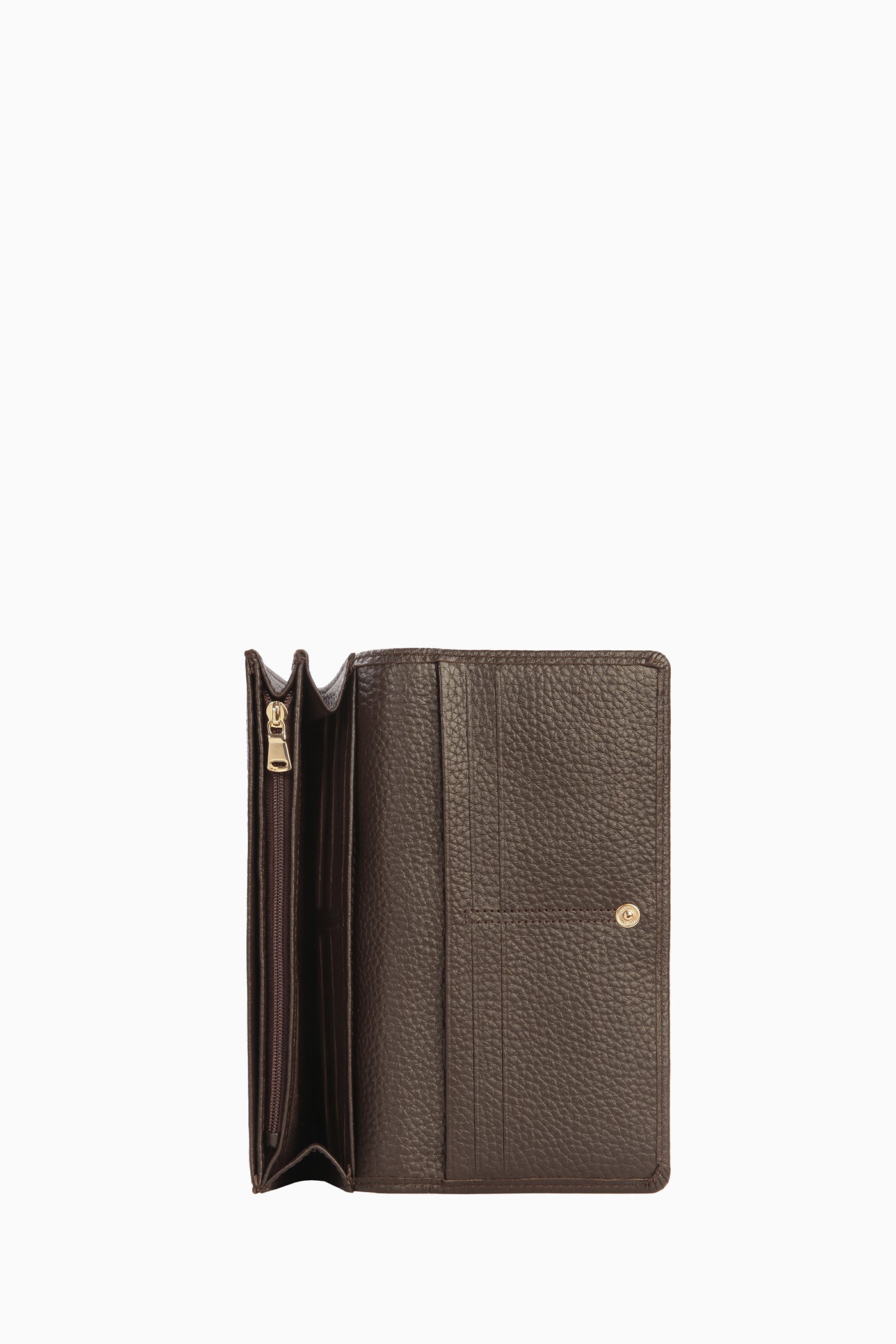 Dikdörtgen Deri Cüzdan - Acı Kahve TUGBA