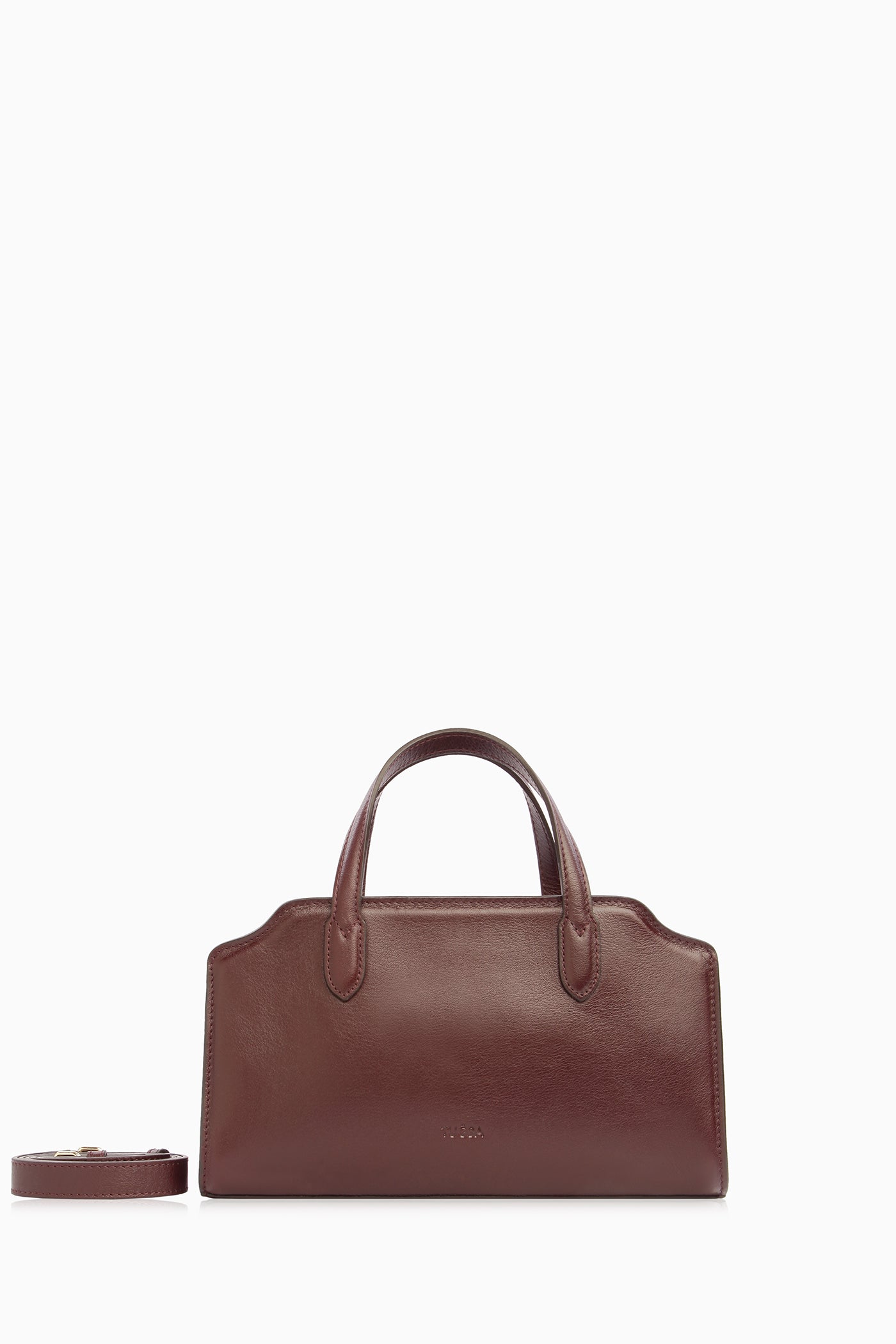 Kısa Kulplu Çanta - Bordo TUGBA