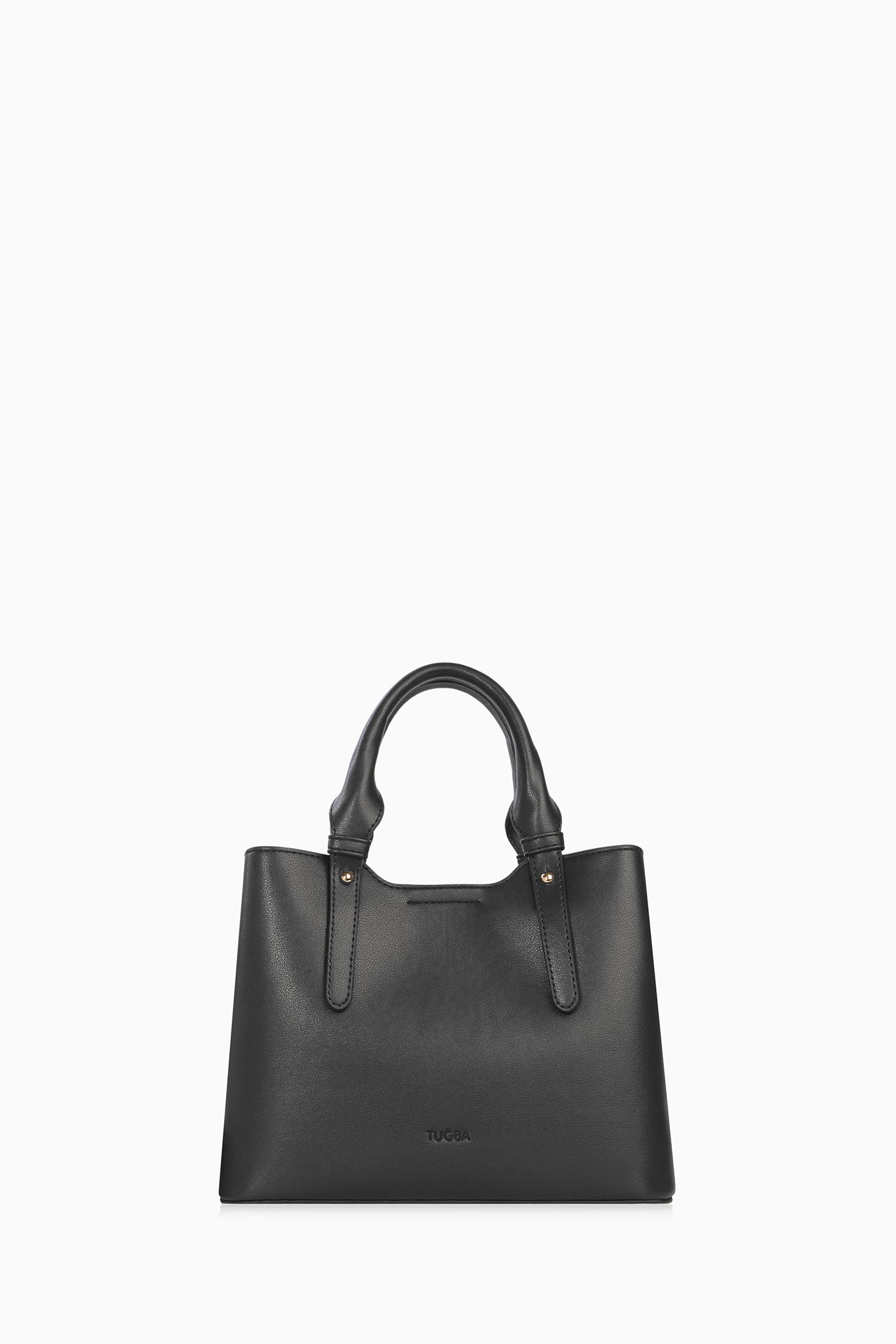 Askısı Desenli Kol Çantası - Siyah TUGBA