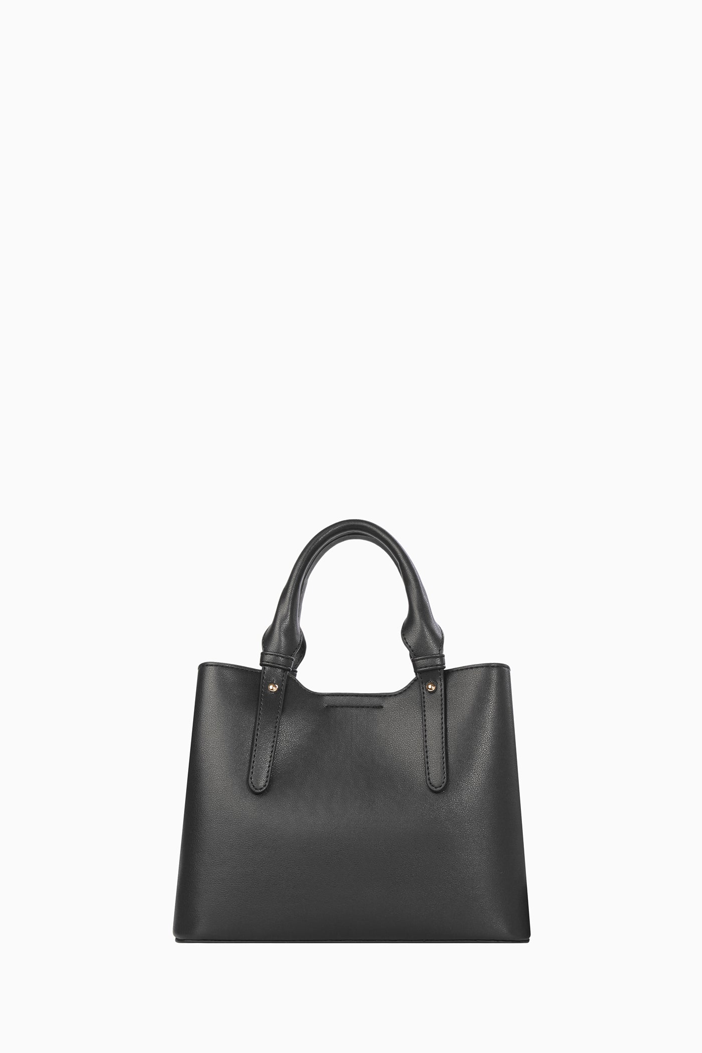 Askısı Desenli Kol Çantası - Siyah TUGBA