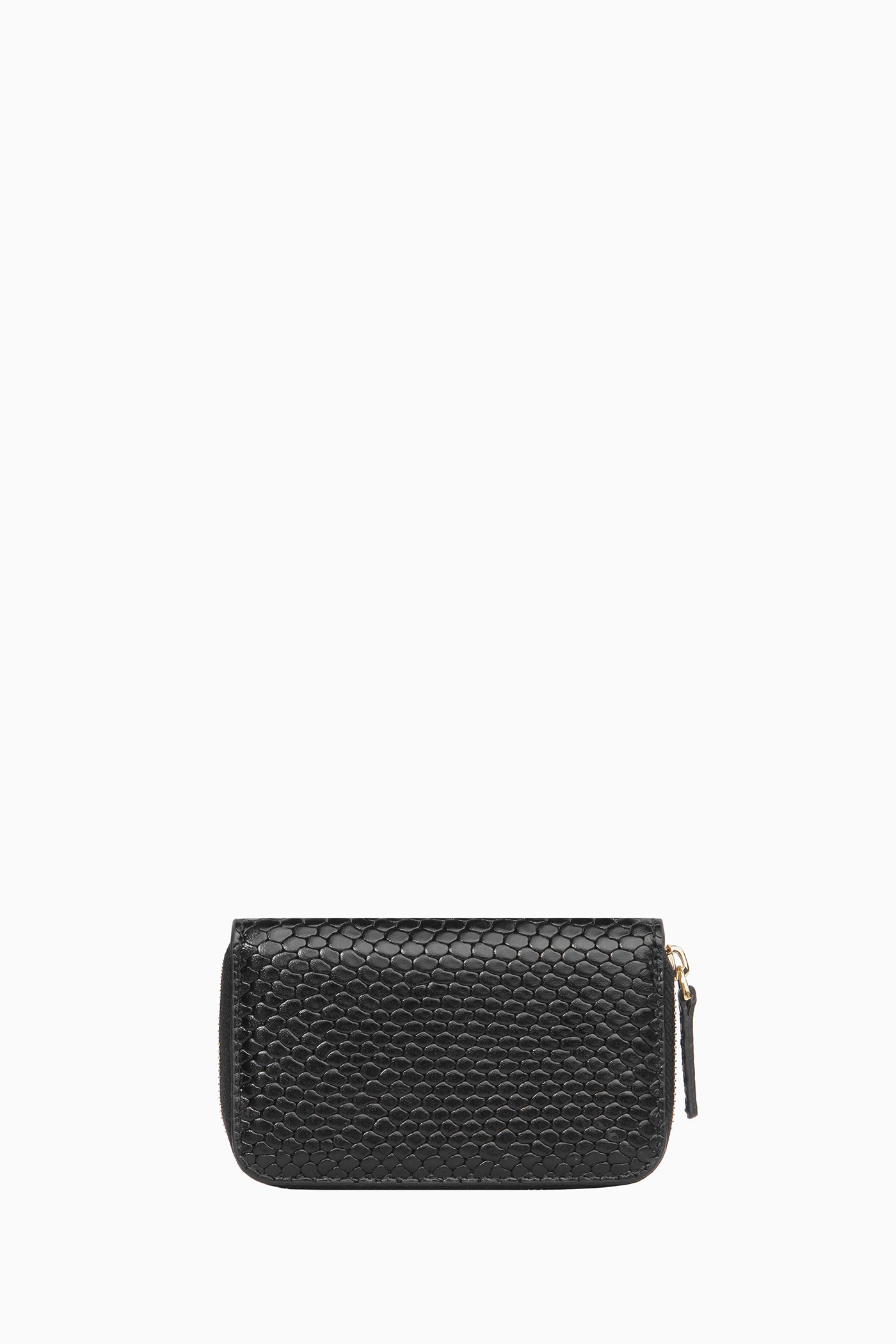 Çıtçıtlı Mini Deri Cüzdan - Siyah TUGBA
