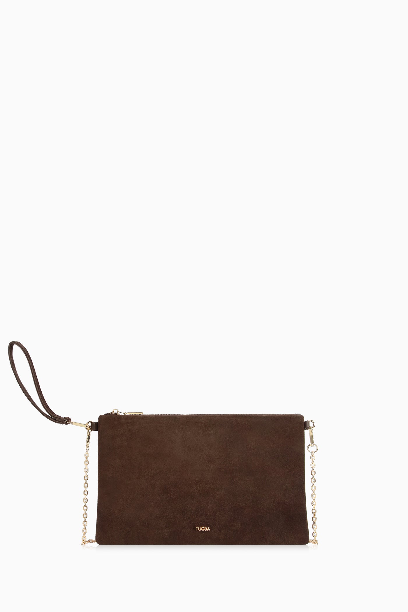 Zincir Askılı Portföy Çanta - Kahve TUGBA