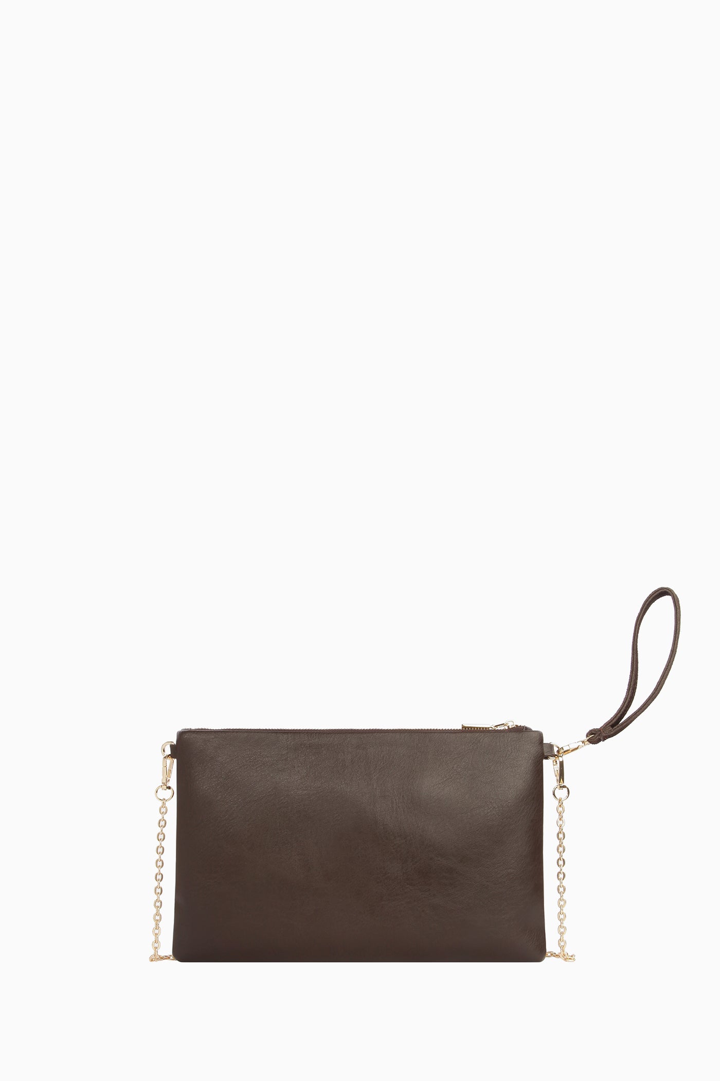 Zincir Askılı Portföy Çanta - Kahve TUGBA