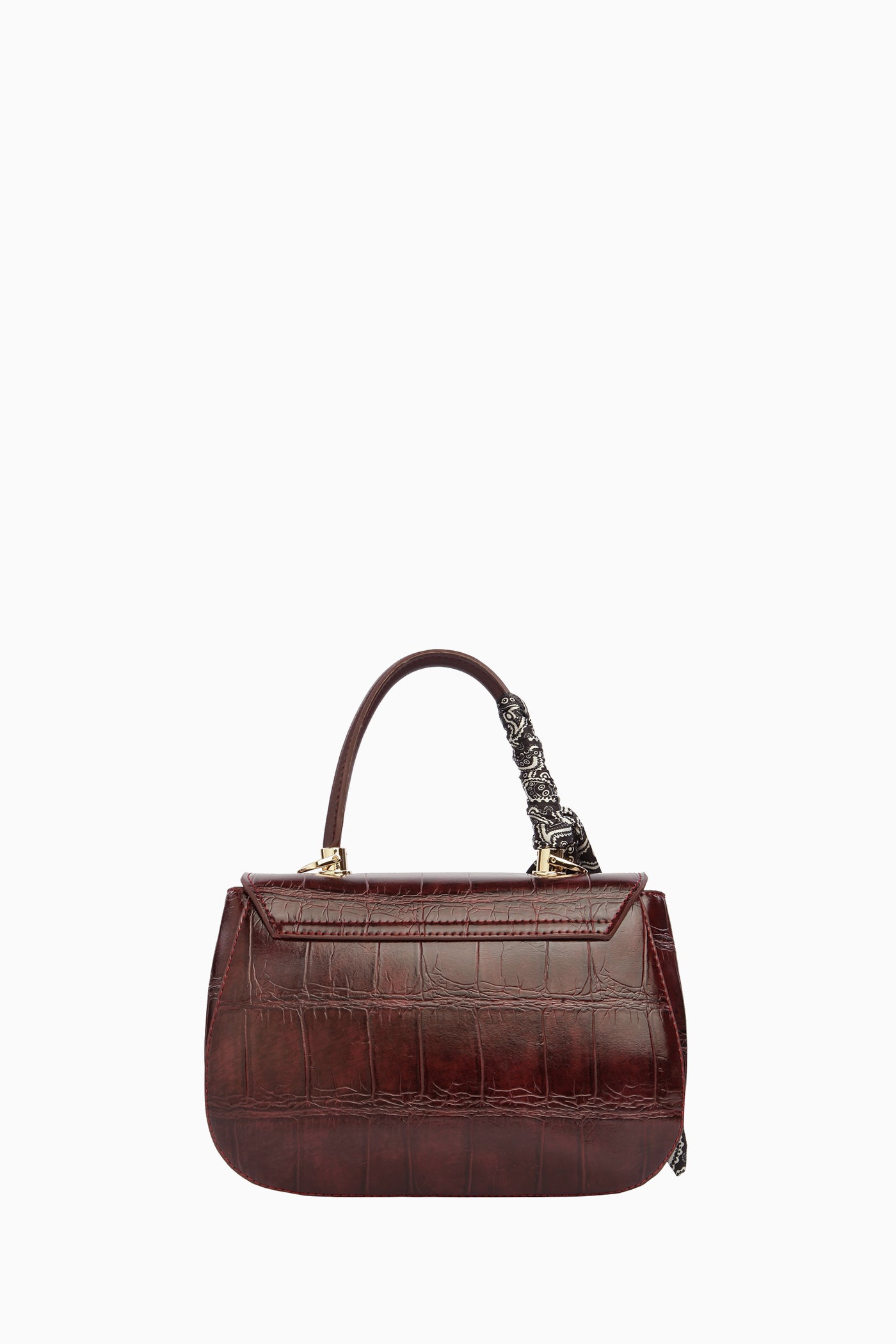 Aksesuarlı Mini Çanta - Bordo TUGBA