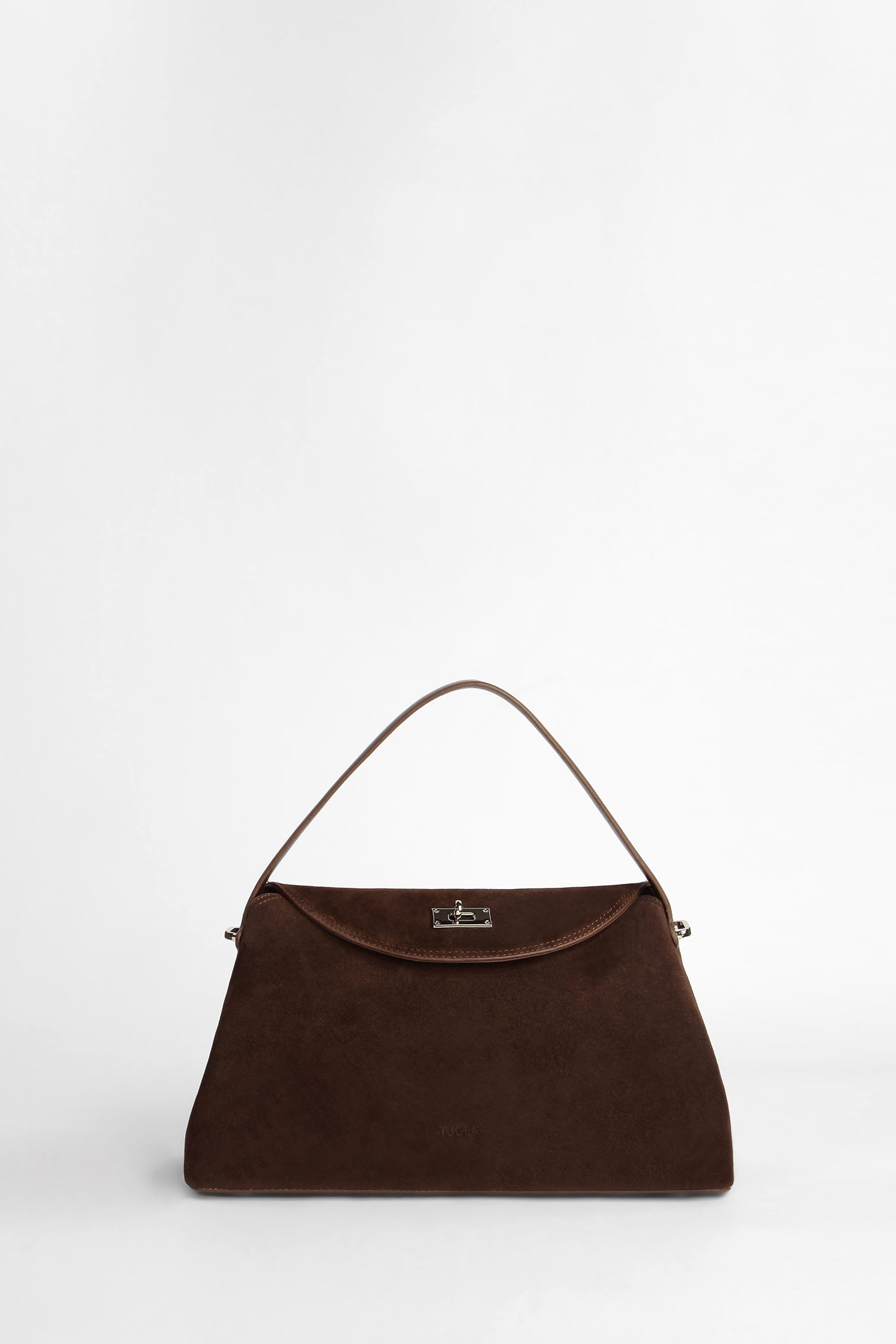 Flap Suede Leather Bag - Bitter Coffee – TUĞBA