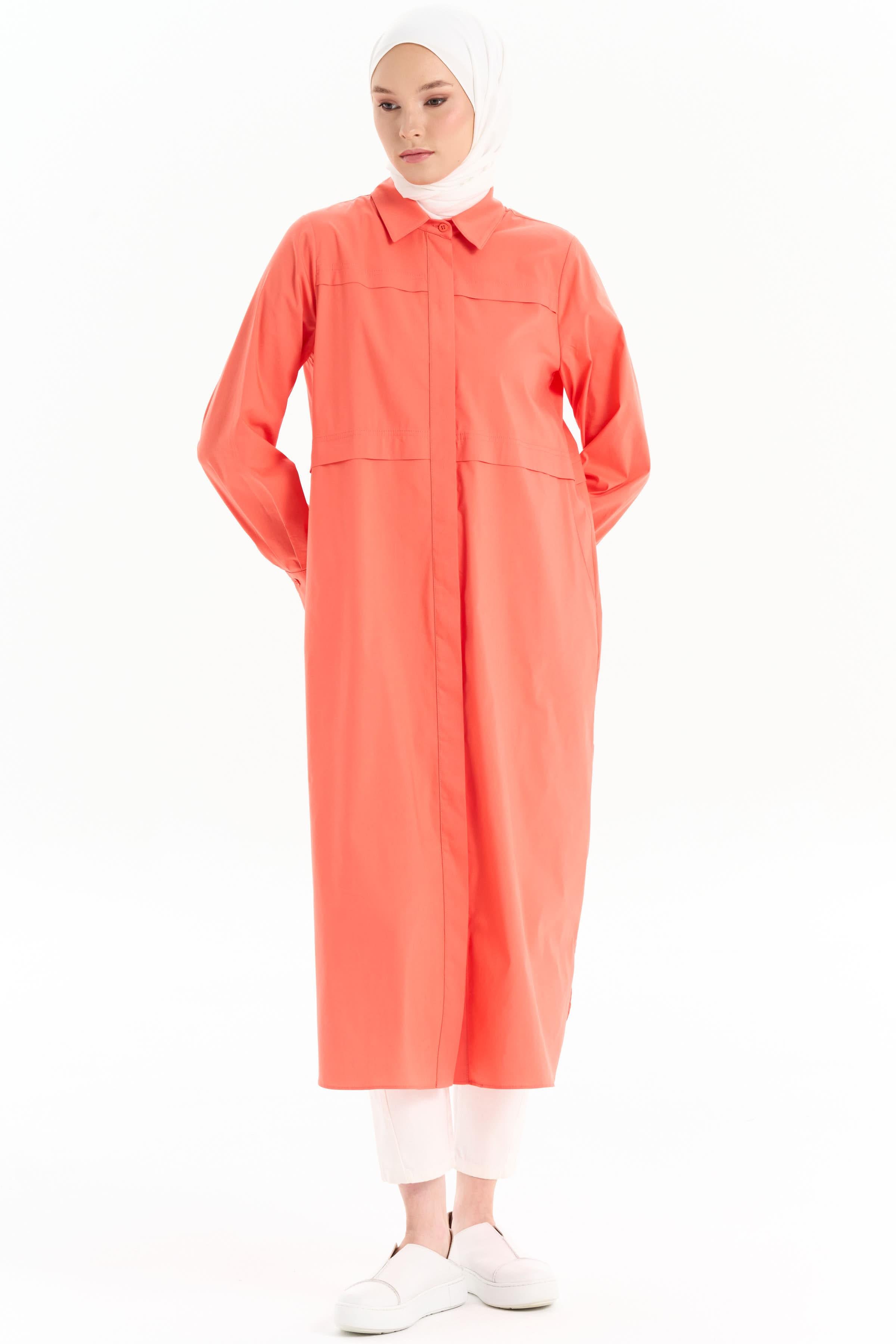 Aller Detaylı Uzun Tunik - Mercan TUGBA